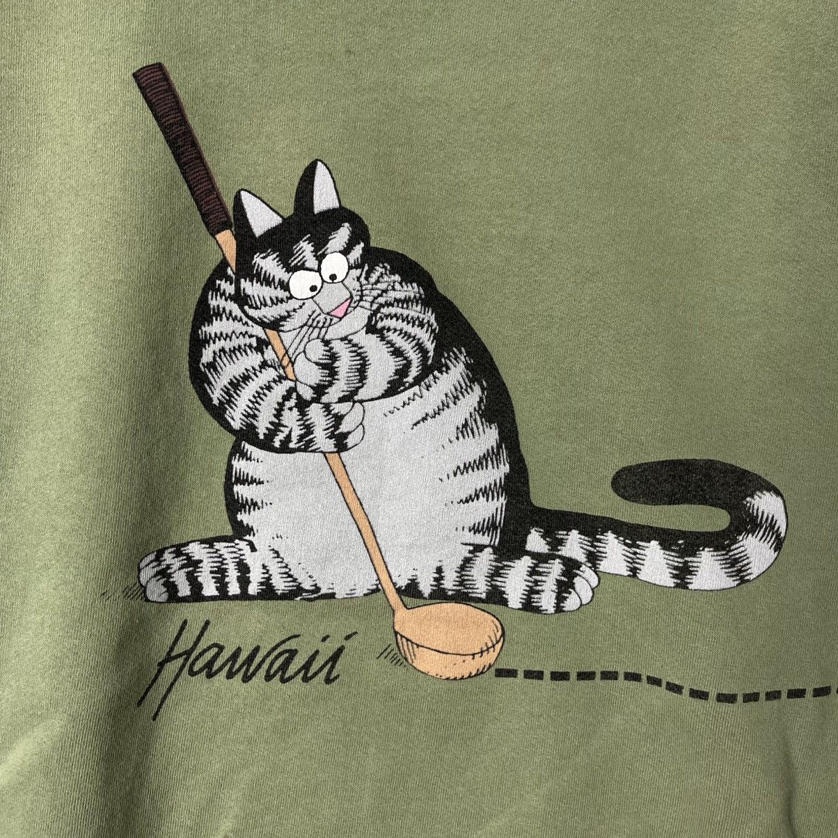 Vintage Vintage Crazy Shirts Hawaii Cat Golf Graphic Sweatshirt Size US M / EU 48-50 / 2 - 3 Thumbnail