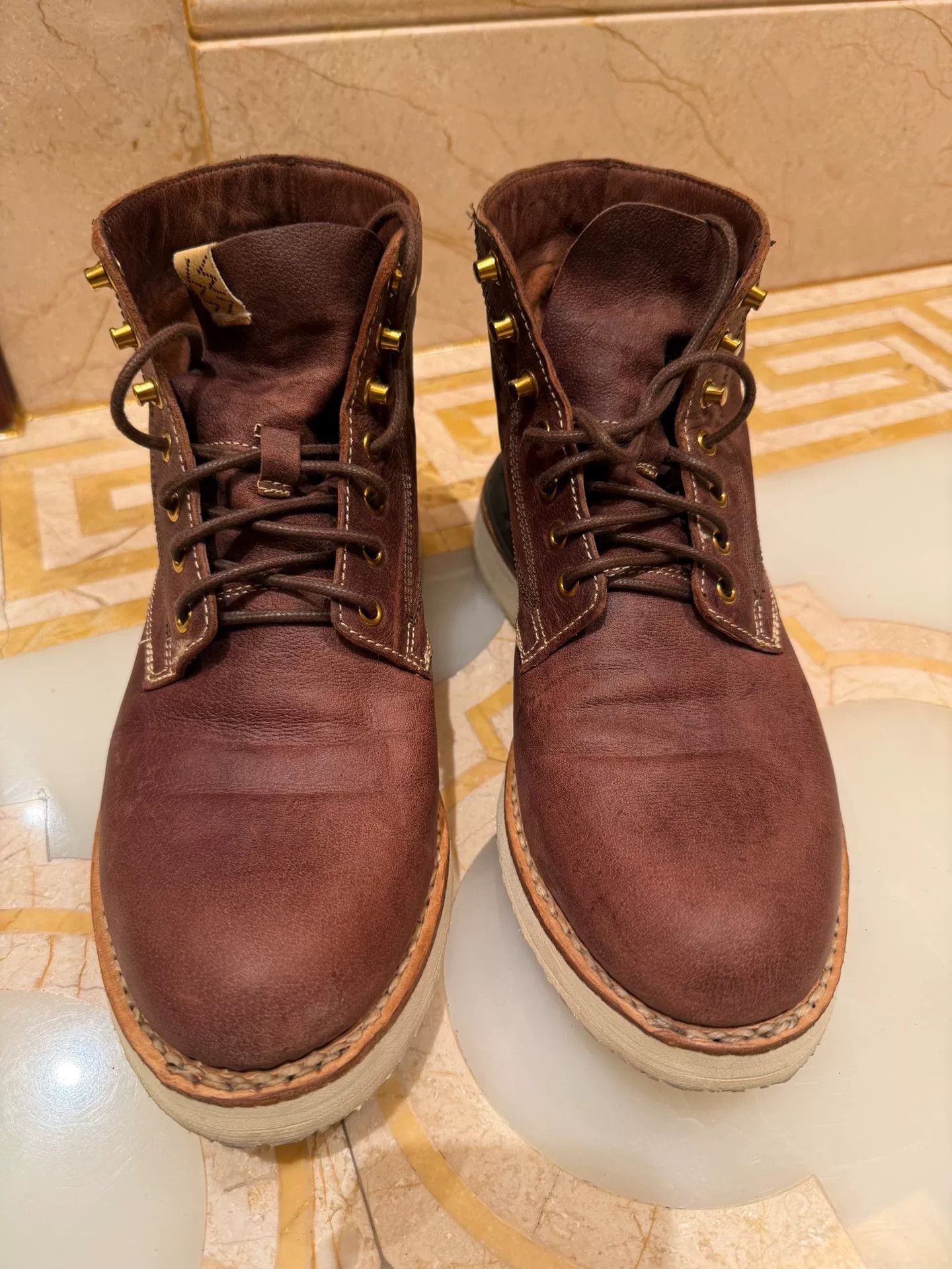 Visvim visvim virgil boots folk kngr dk brown Size US 8 / EU 41 - 1 Thumbnail