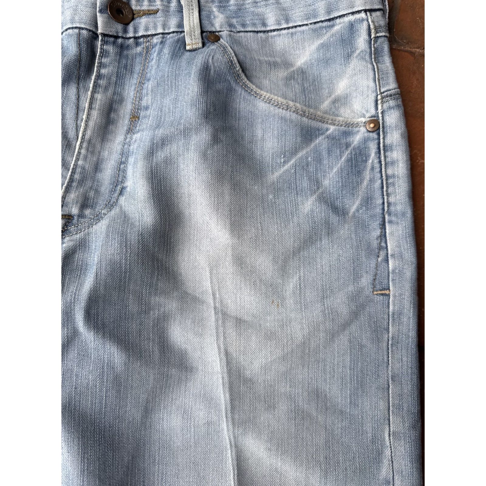 Levi's VINTAGE Levi's Silvertab Bootcut Jeans Mens 33x30 Blue Denim 90s Grunge Logo Pocket Distressed Size US 33 - 6 Thumbnail