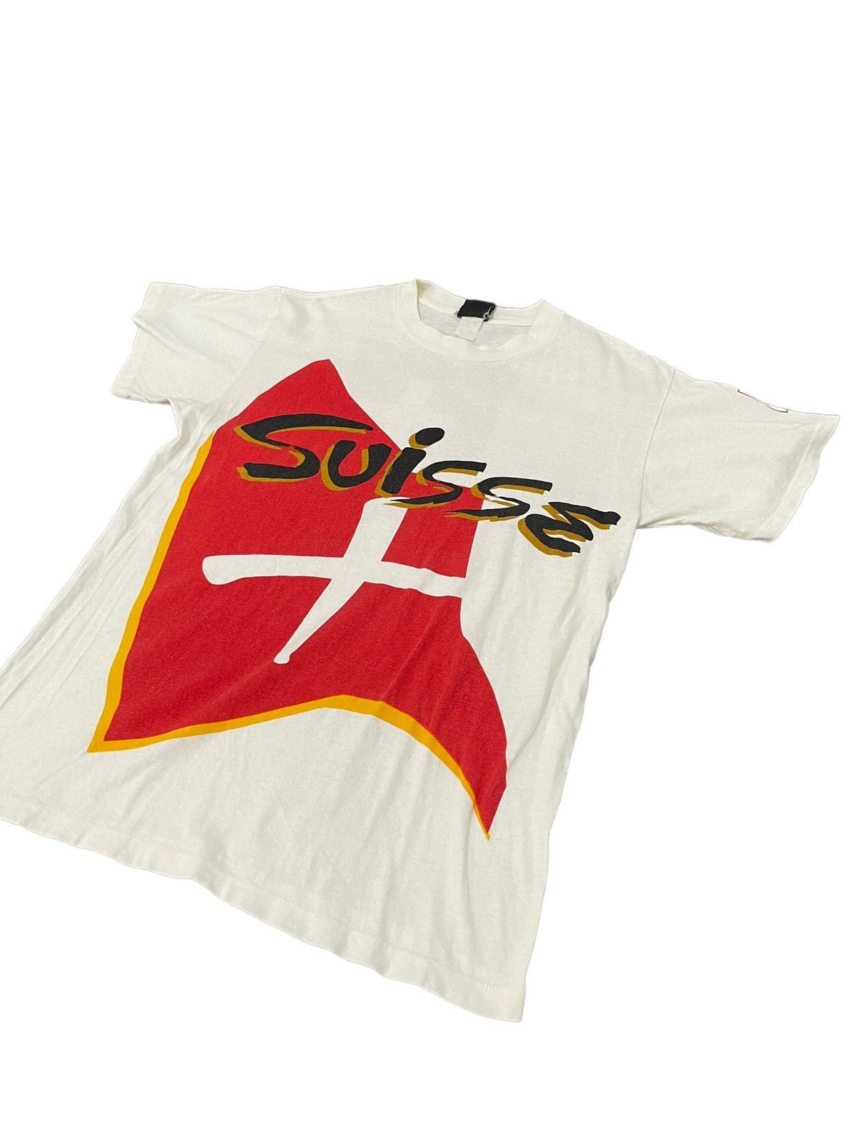 Vintage Vtg 1994 World Cup USA Swiss Team Football Tee 5🟩8 Size US M / EU 48-50 / 2 - 3 Thumbnail