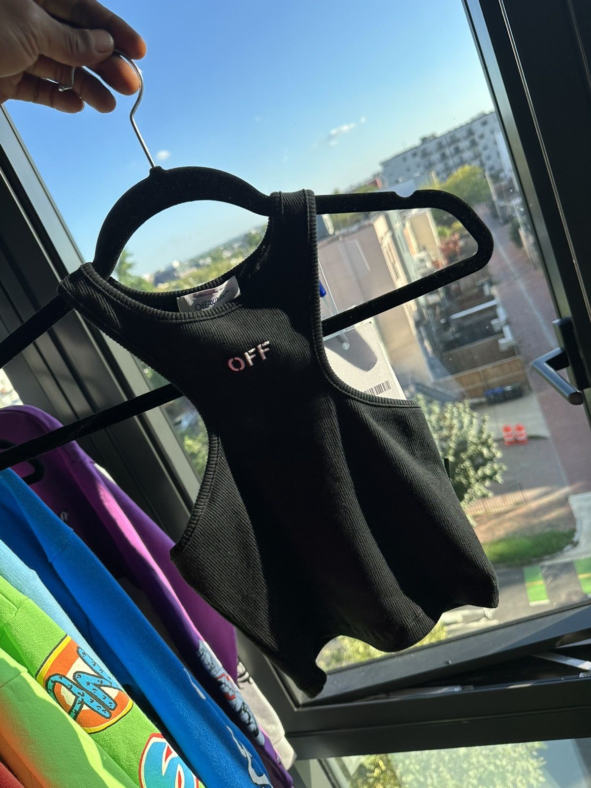 Off-White Off white Crop Tank Top Size S / US 4 / IT 40 - 1 Thumbnail