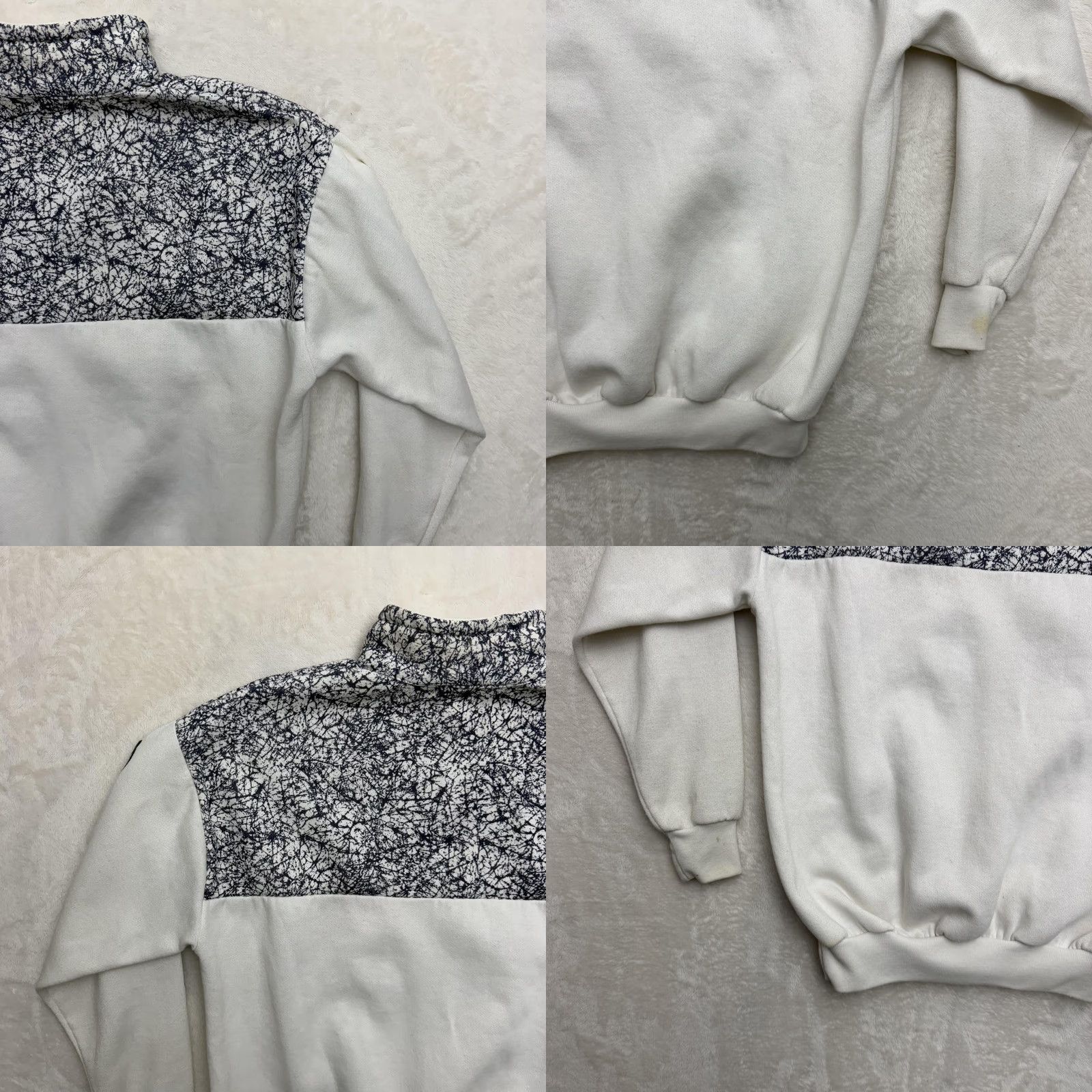 Vintage VINTAGE Jacoe Alcatraz Beach Club Sweatshirt 1/4 Zip Mens Large White Size US L / EU 52-54 / 3 - 9 Thumbnail