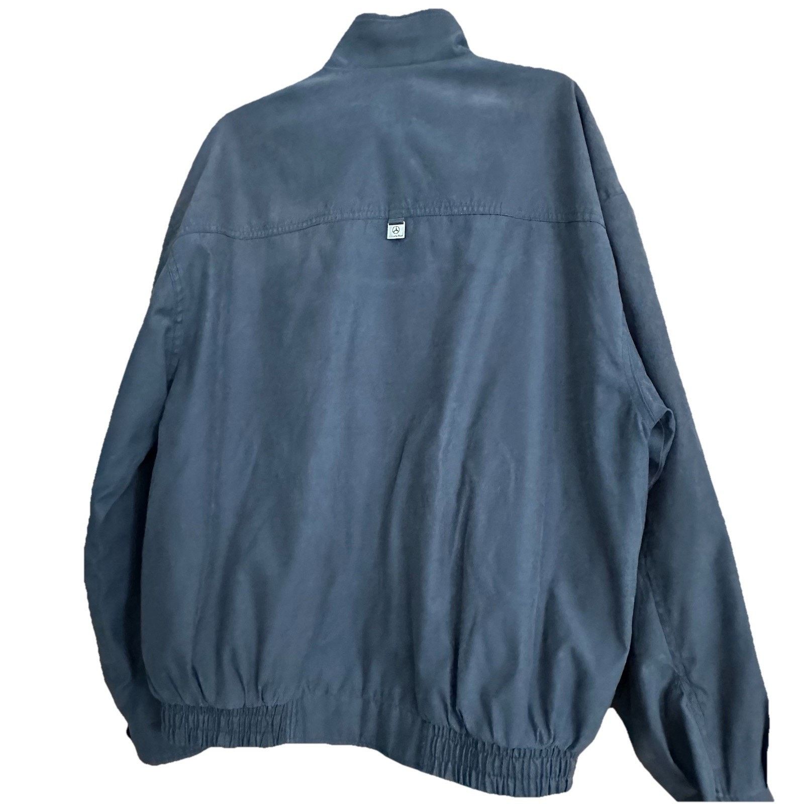 Mercedes-Benz Vintage Mercedes Benz Men's L Bomber Jacket Black Logo Euc Size US L / EU 52-54 / 3 - 2 Thumbnail