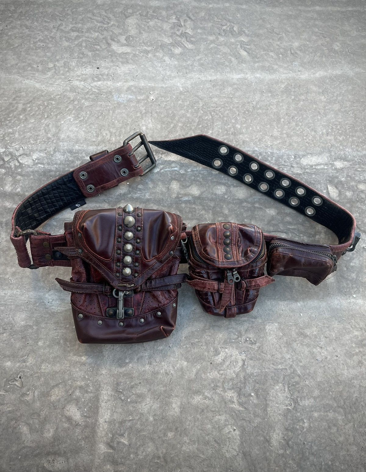 00s archive kmrii waist belt bag rare