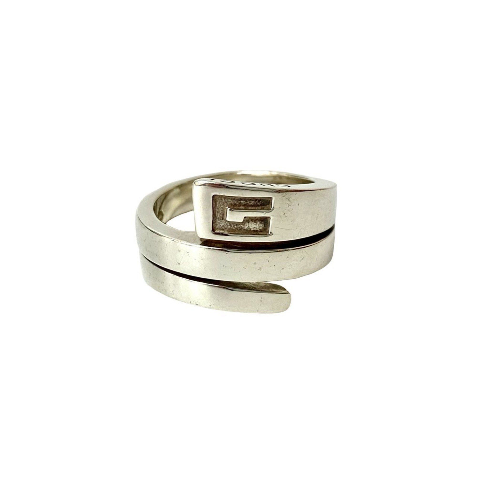 Gucci GUCCI Spiral Ring, 925 Sterling Silver, Men's Accessory, Silver 102-5 Size ONE SIZE - 1 Thumbnail