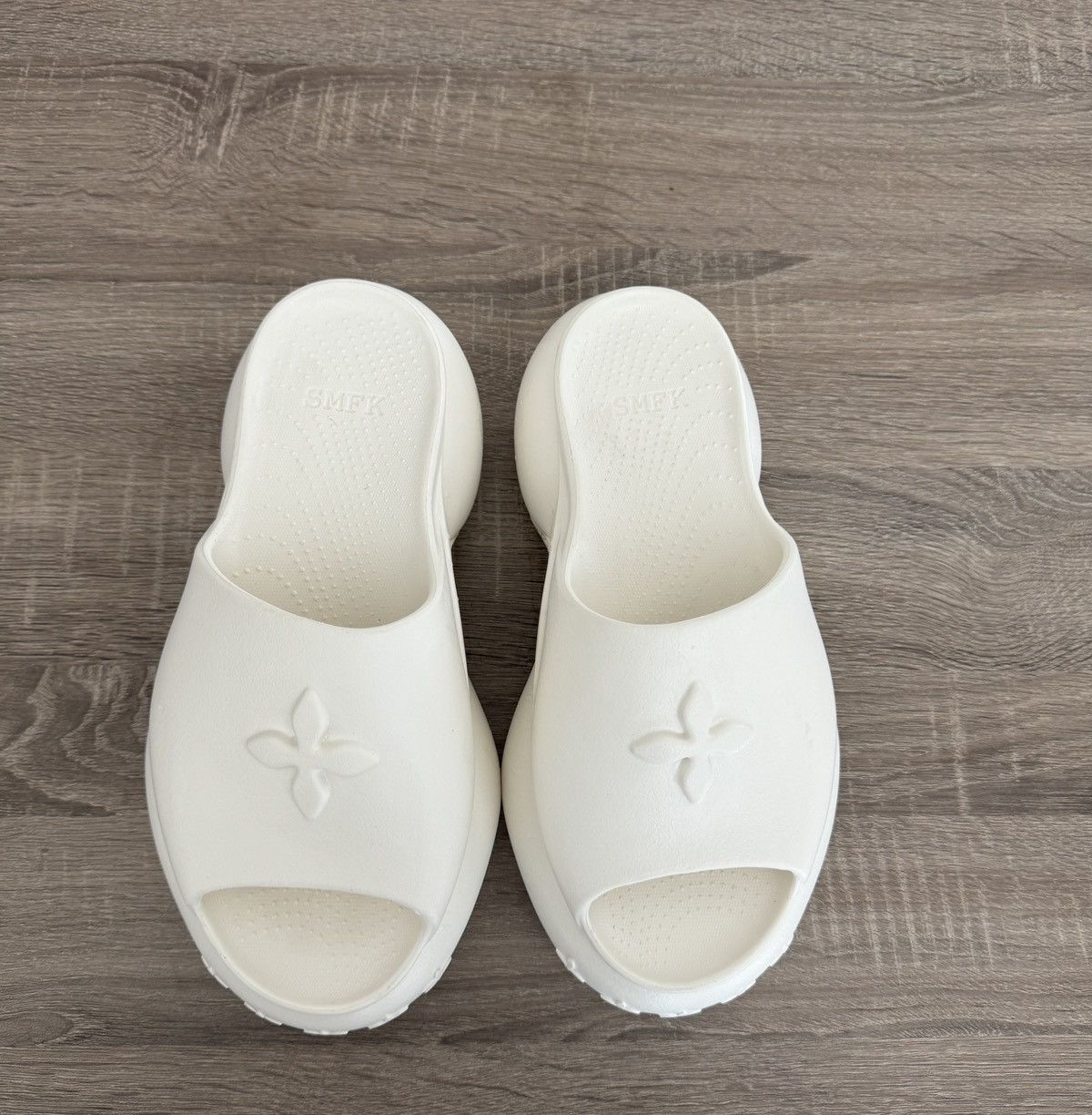 SMFK HIGH-HEEL BUMPER SANDAL IN WHITE Size US 8 / IT 38 - 6 Thumbnail