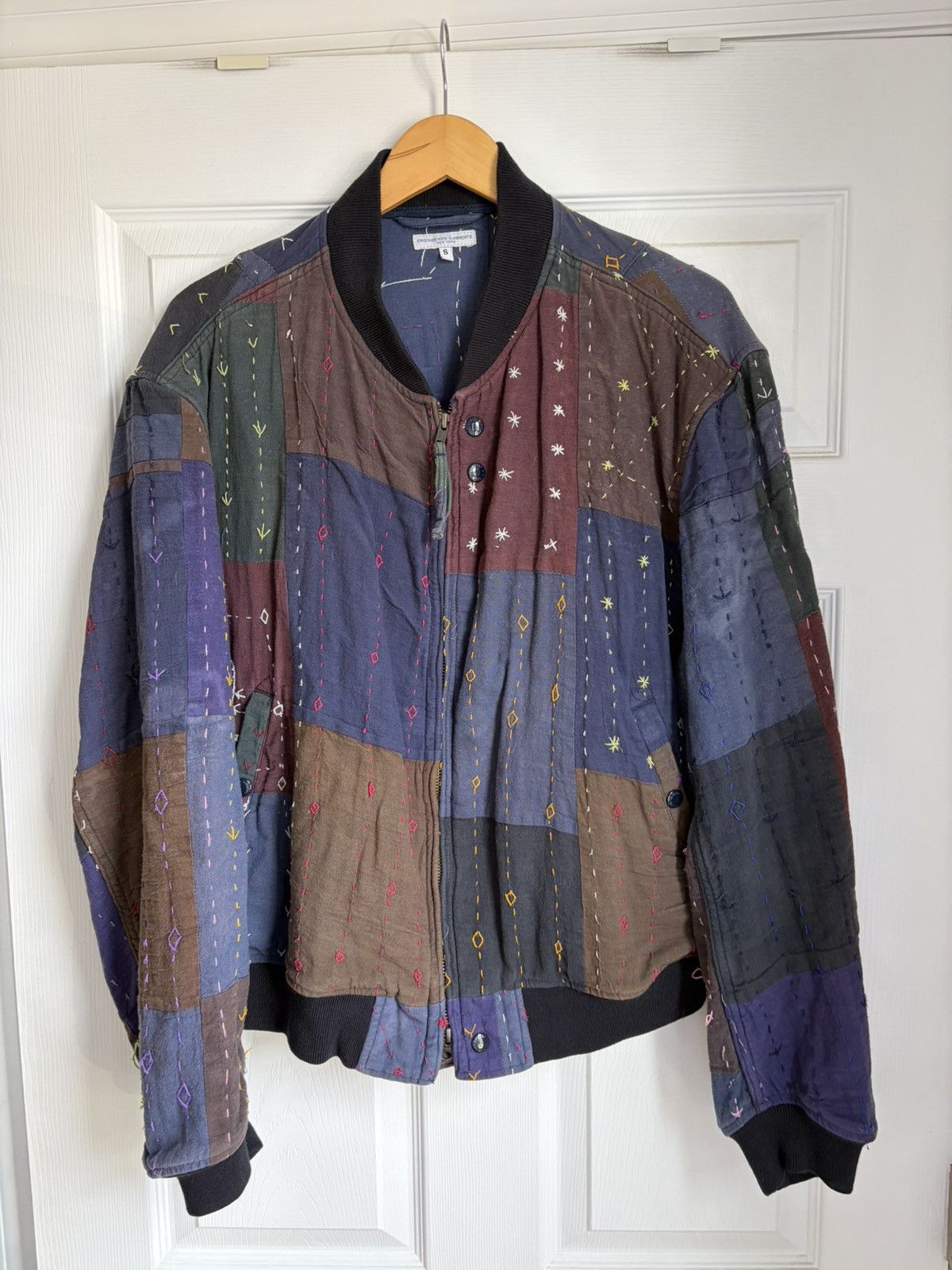 Engineered Garments Engineered Garments sashiko bomber jacket Size US S / EU 44-46 / 1 - 1 Thumbnail