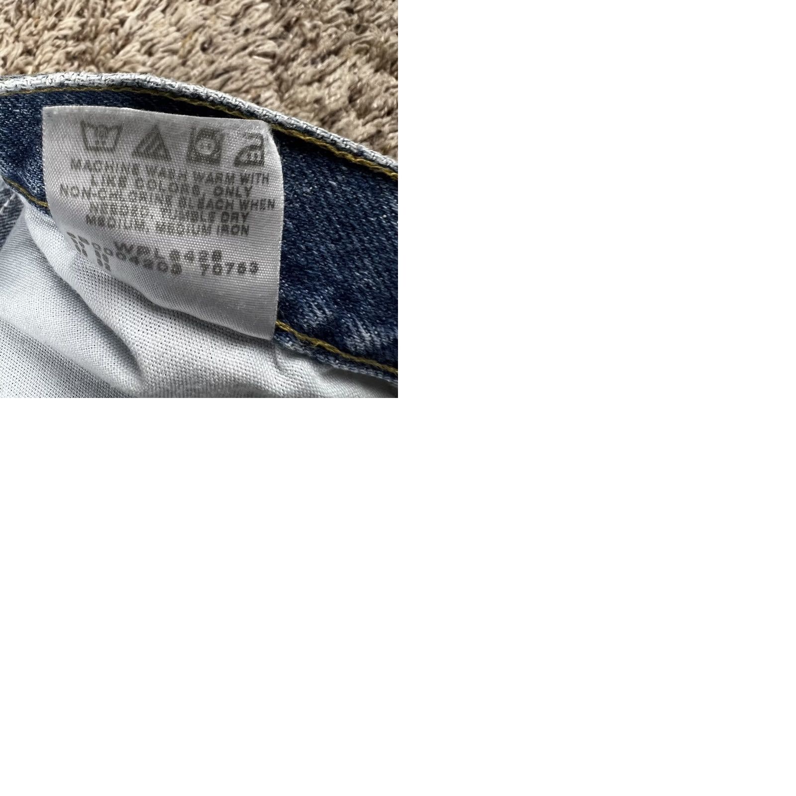 Lee VINTAGE Lee Riders Jeans Mens 38x31 Blue Medium Wash Denim Grunge Logo Jeans Size US 38 / EU 54 - 9 Thumbnail