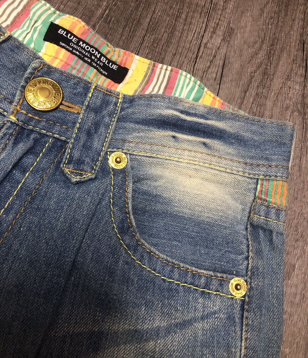 Blue Blue Japan × Hysteric Glamour Vintage Blue Moon Blue Jeans (unisex) Size US 30 / EU 46 - 13 Thumbnail