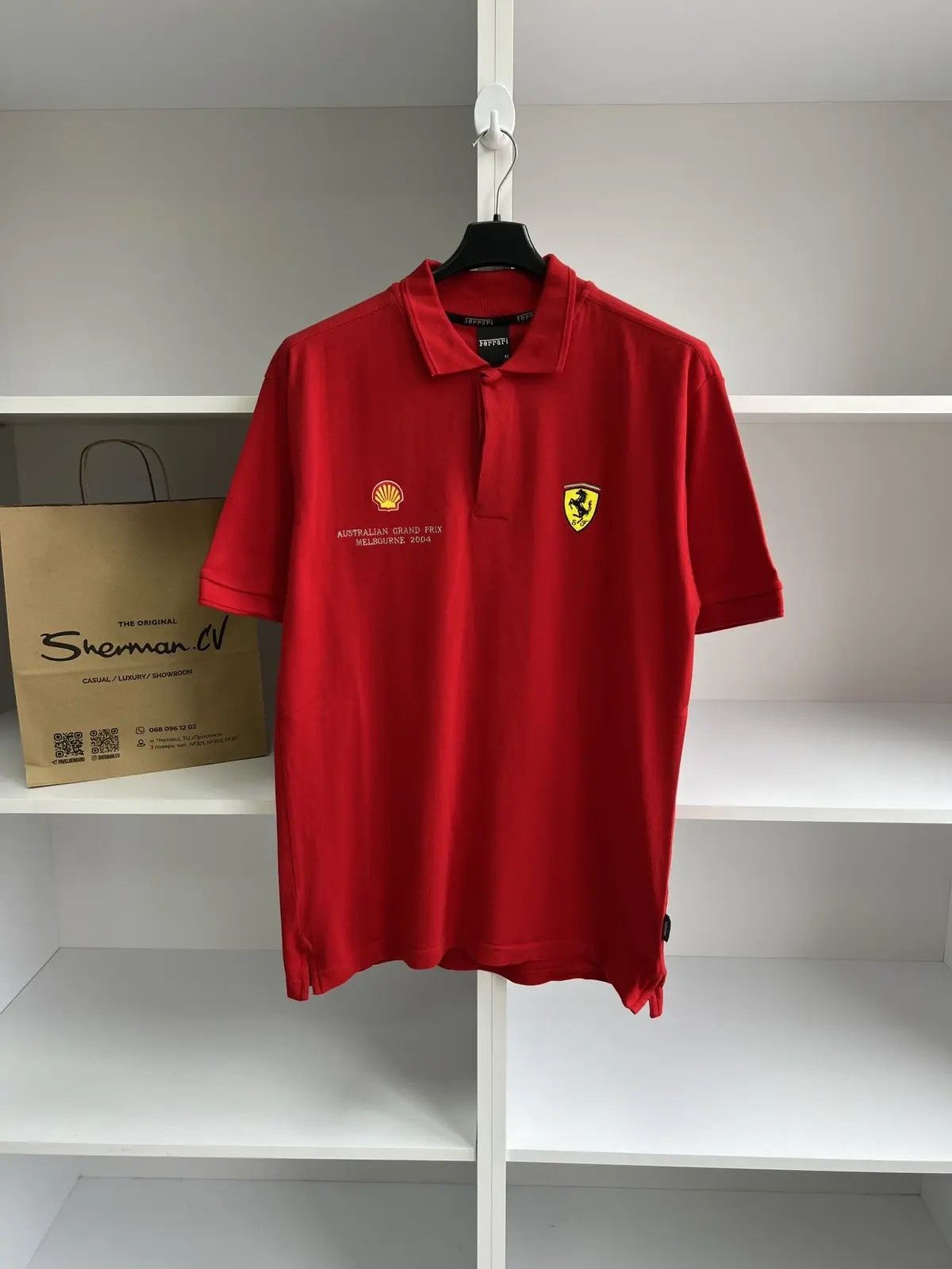 Ferrari × Vintage Vintage Ferrari 2004 Australian Grand Prix Melbourne polo Size US M / EU 48-50 / 2 - 1 Thumbnail