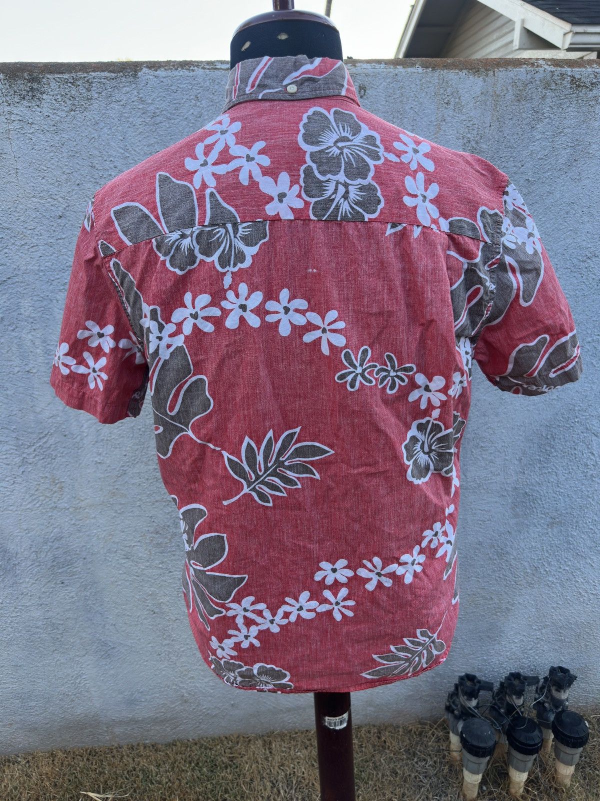 Reyn Spooner PreOwned Reyn Spooner Tailored Hawaiian Red/Gray Men's M Size US M / EU 48-50 / 2 - 2 Thumbnail