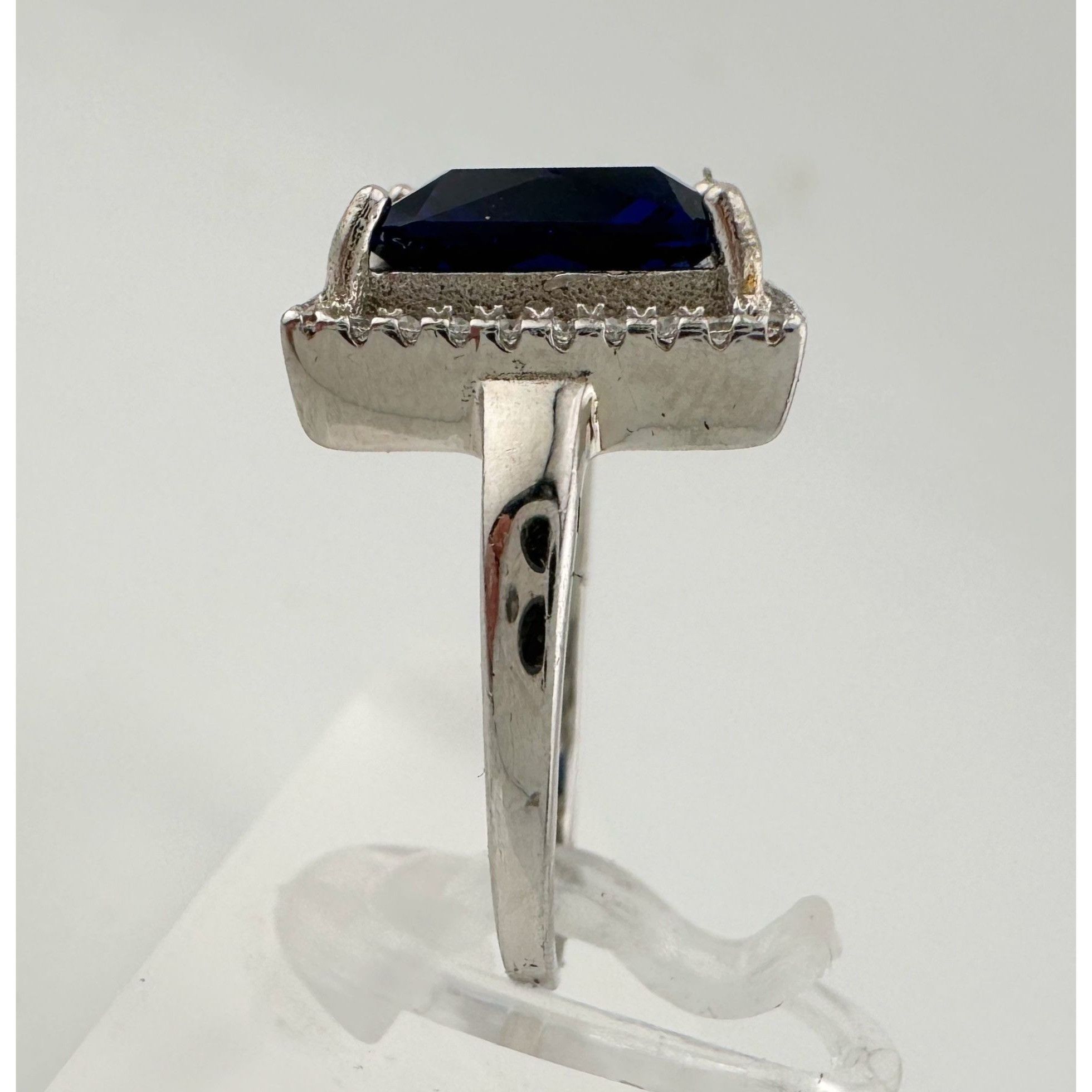 Other 4.10 Carat Lab Created Deep Blue & White Sapphire Ring Size Size ONE SIZE - 3 Thumbnail