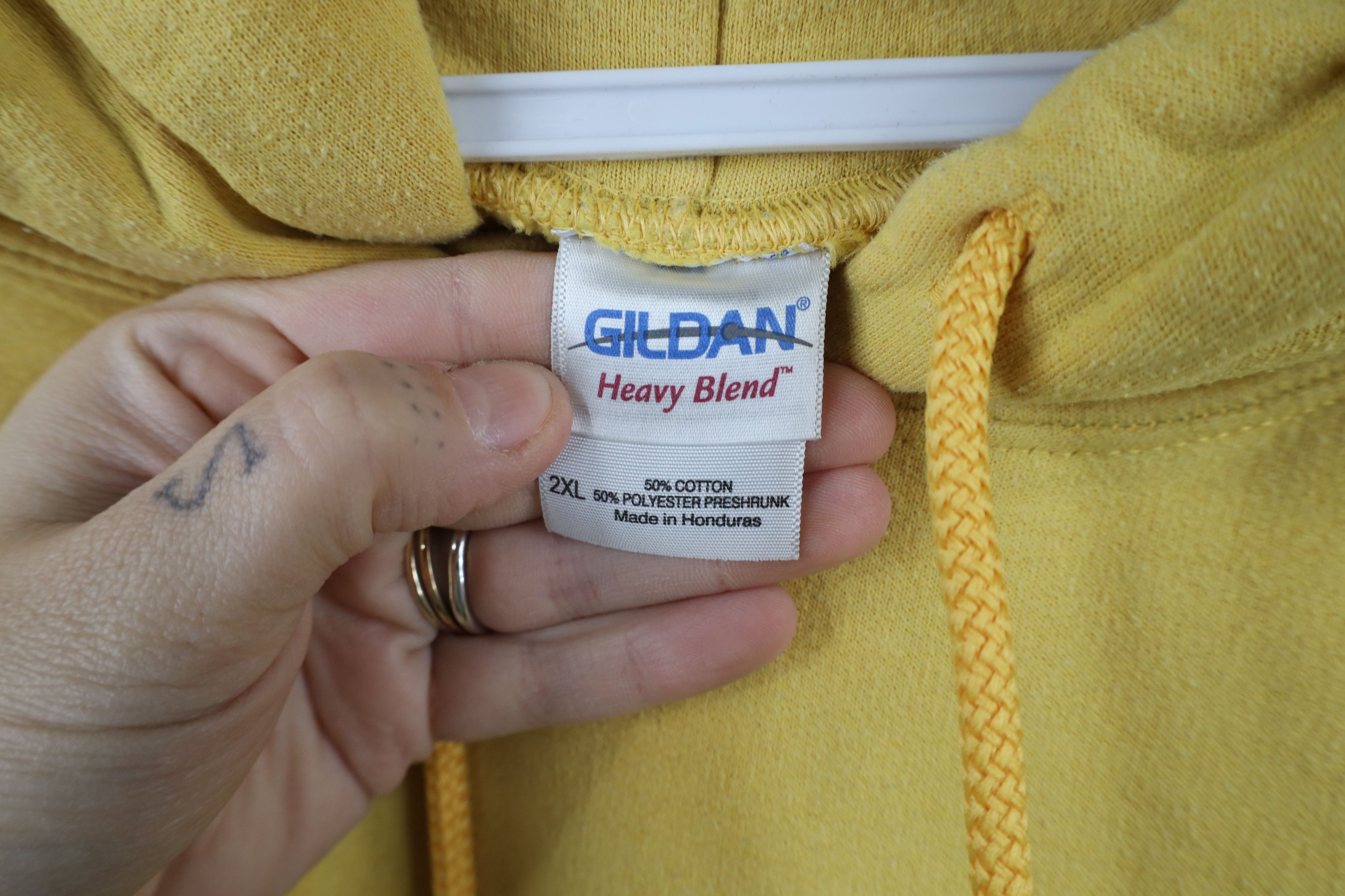 Vintage Vintage University of Michigan Hoodie Sweatshirt Yellow Size US XXL / EU 58 / 5 - 9 Thumbnail