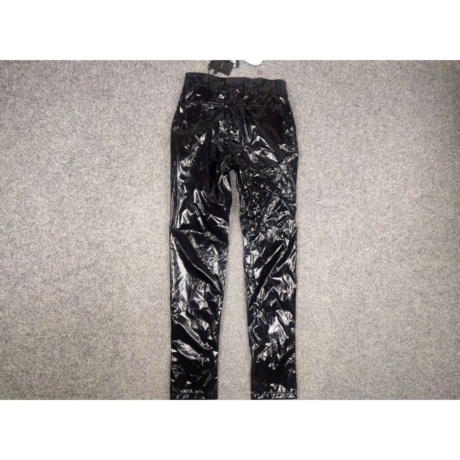 Dolce & Gabbana Dolce&Gabbana New Pants Black Shining lacquer Nylon Skinny Men Trouser Shirt Size US 32 / EU 48 - 3 Thumbnail