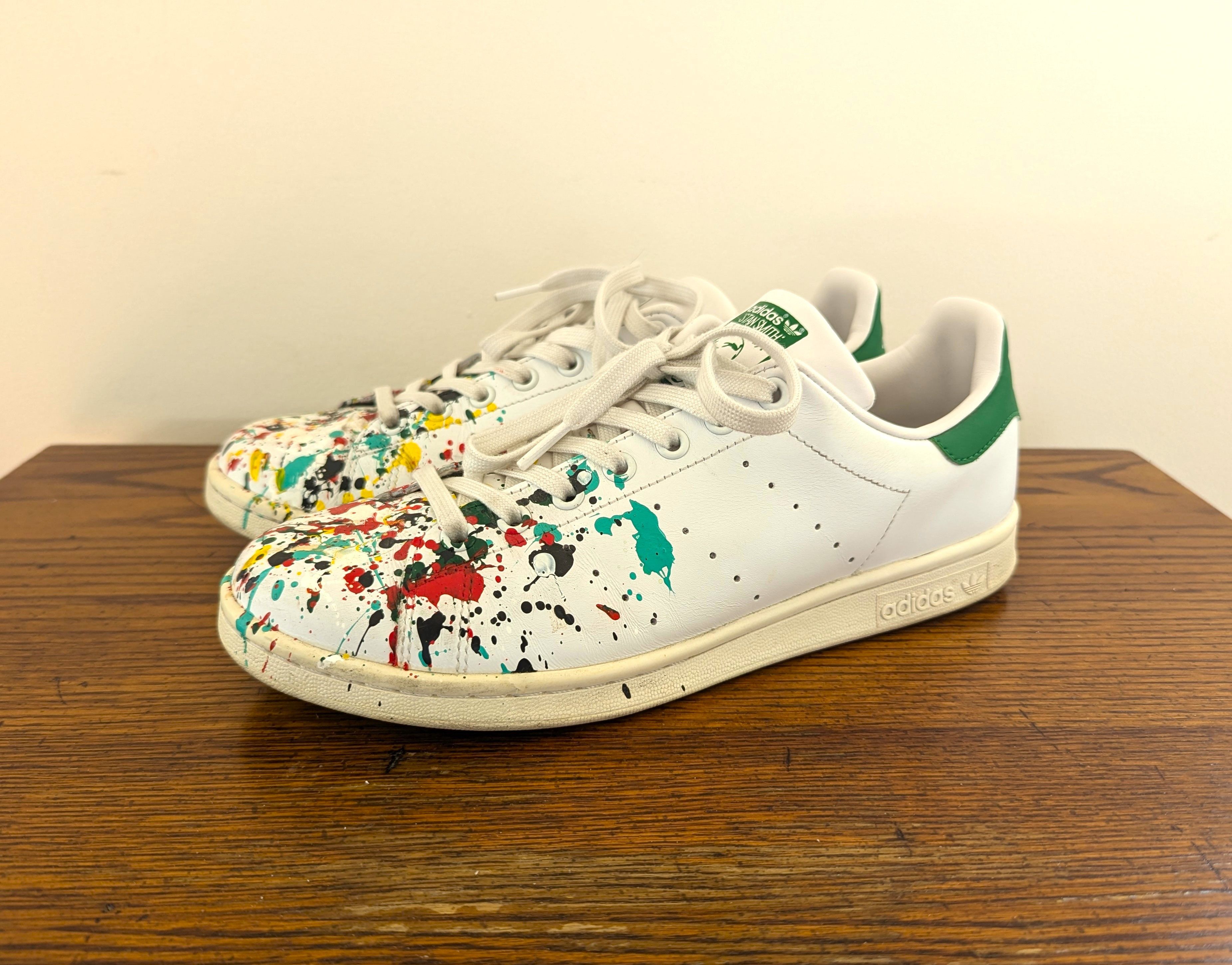 Adidas Paint Splatter Stan Smiths Grailed