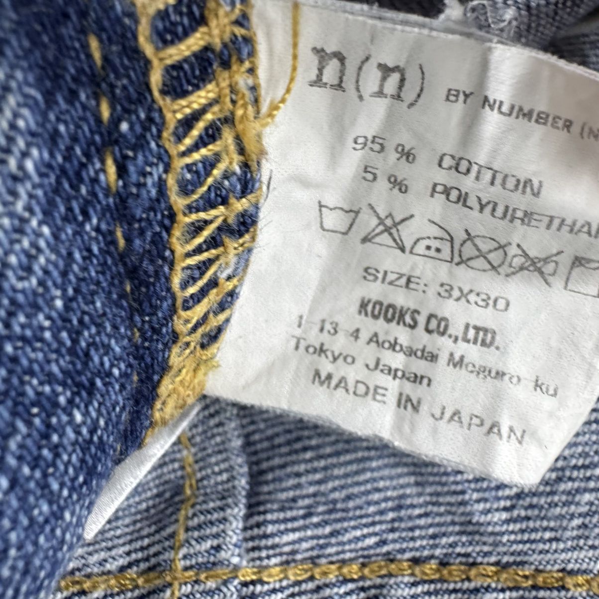 Number (N)ine 🌟NUMBER NINE X ROLLING STONES 501 DENIM JEANS PANTS Size US 30 / EU 46 - 12 Thumbnail