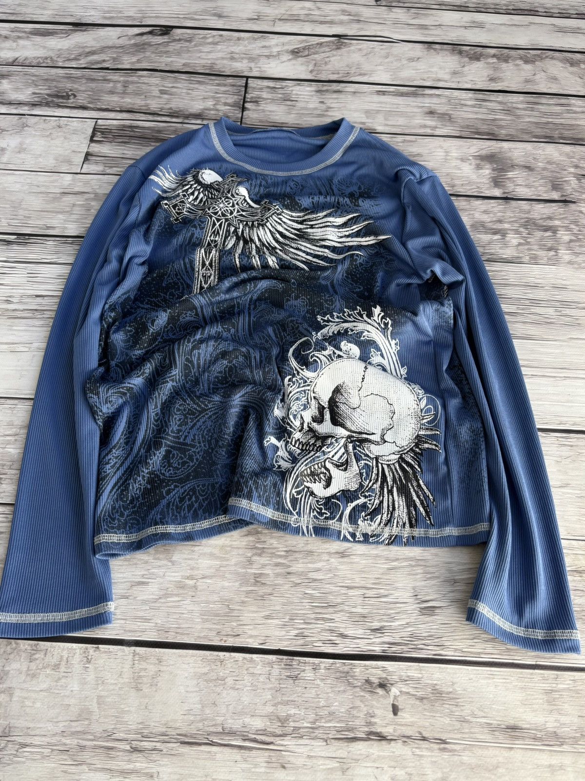 Hysteric Glamour Opium Y2K skeleton archive mesh jean paul gautier type tee Size US S / EU 44-46 / 1 - 1 Thumbnail