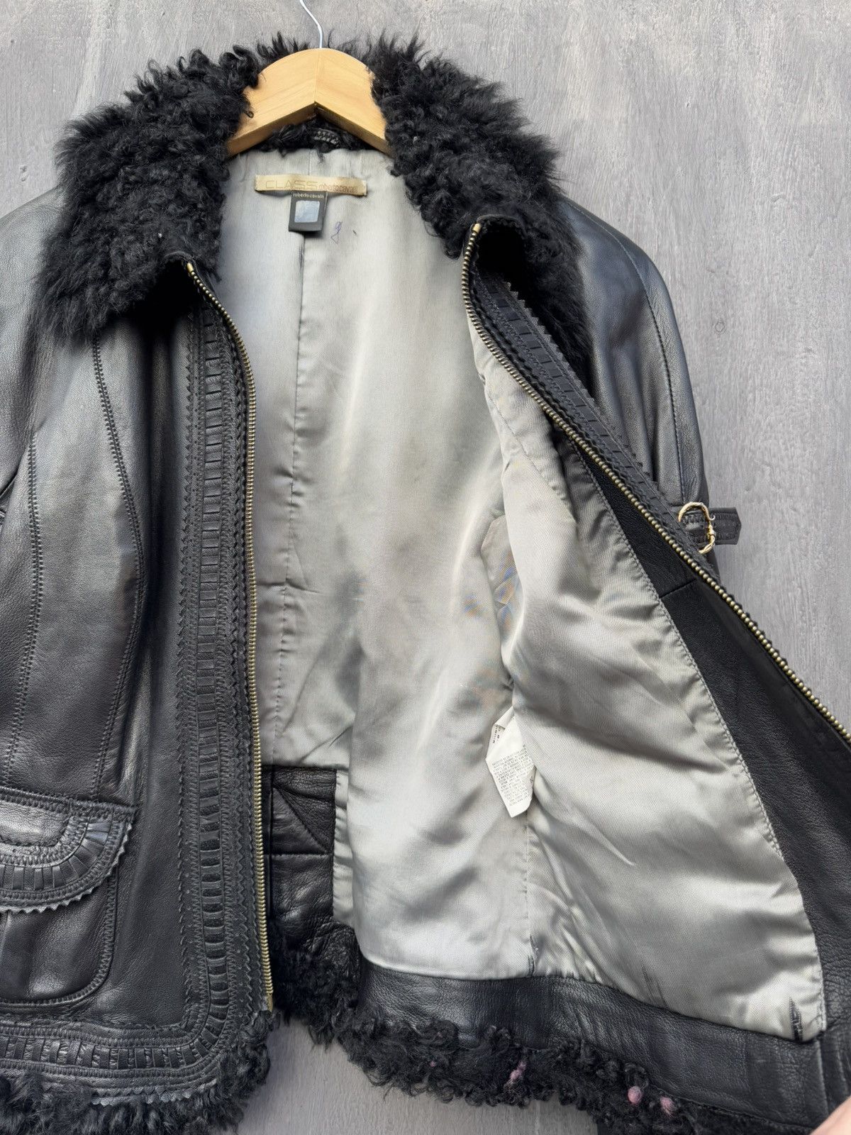 Roberto Cavalli Roberto Cavalli Vintage Leather Jacket Size 44 Size M / US 6-8 / IT 42-44 - 8 Thumbnail