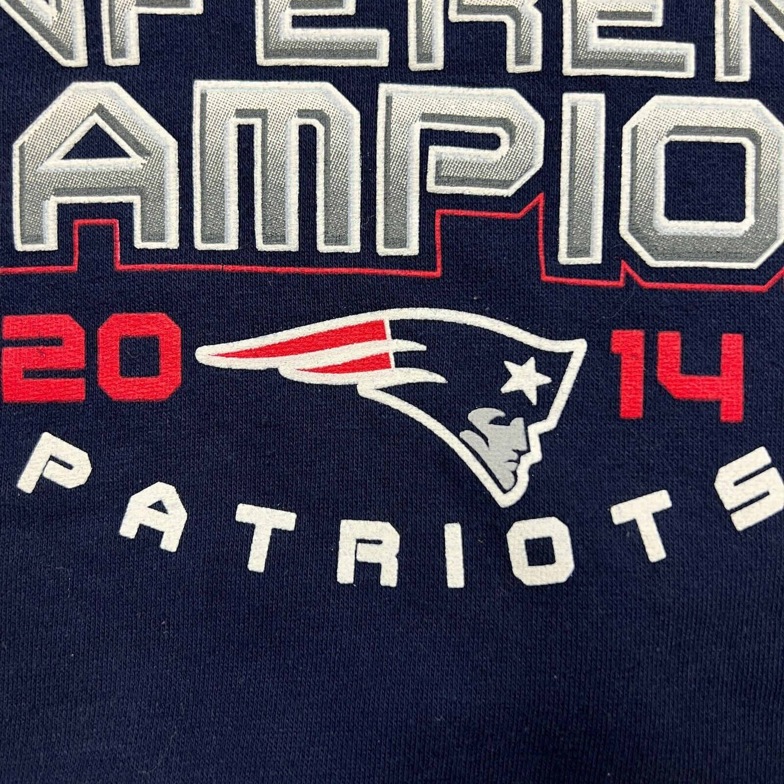 NFL × Vintage VTG 2014 Majestic New England Patriots NFL Football Hoodie Size US XL / EU 56 / 4 - 3 Thumbnail