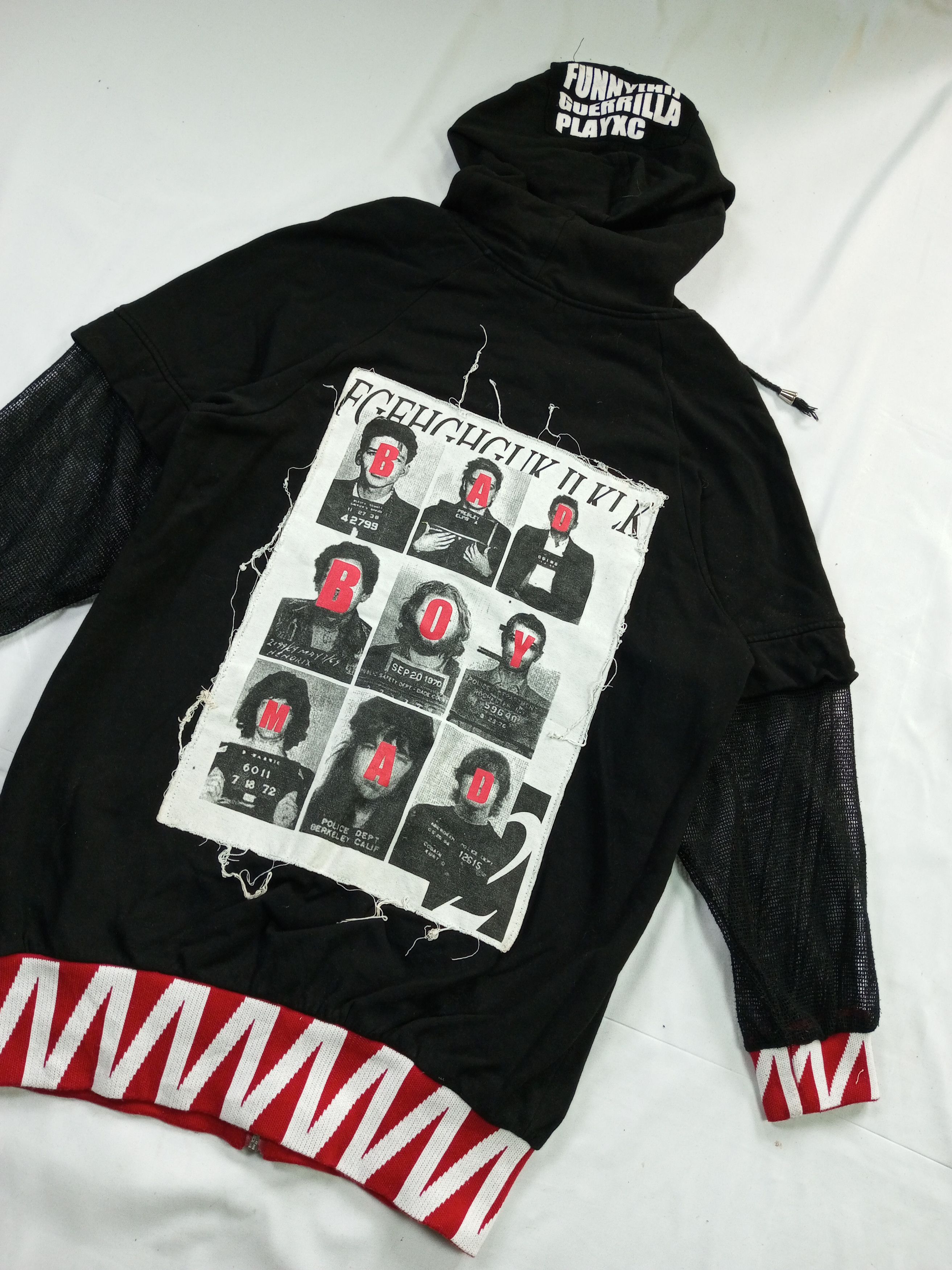 If Six Was Nine × Japanese Brand JAPANESE VKEI STYLE " FUNNY GUERRILLA" PUNK STYLE HOODIE Size US M / EU 48-50 / 2 - 12 Thumbnail