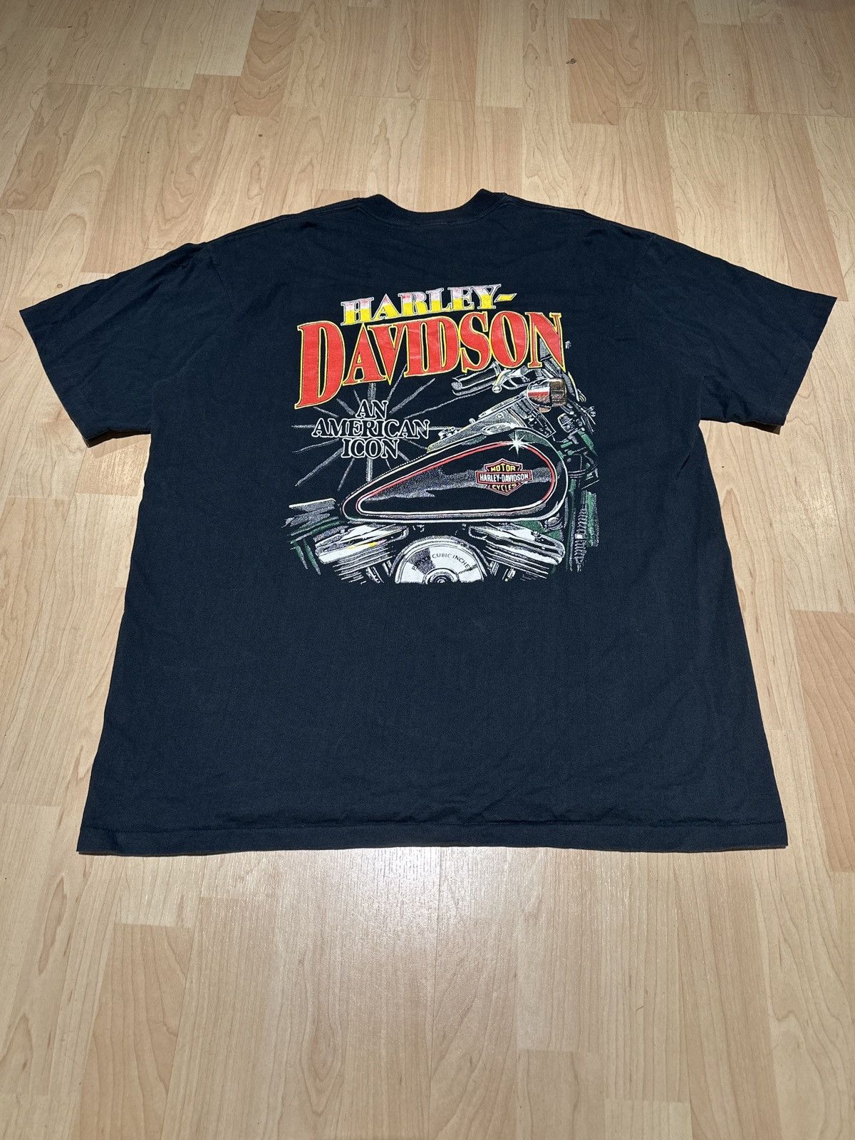 Harley Davidson × Vintage Vintage 90s 1995 An American Icon Harley Davidson T-Shirt XL Size US XL / EU 56 / 4 - 1 Thumbnail
