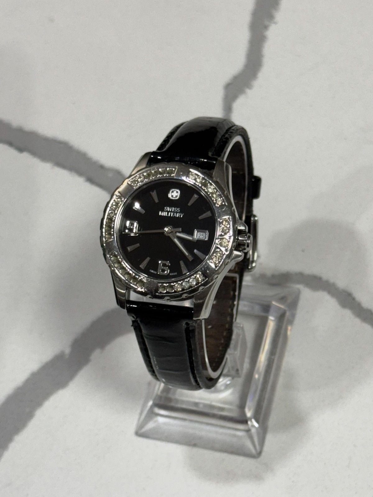 Swissgear Swiss Military Rhinestone Watch w/ Patent Leather Strap Size ONE SIZE - 3 Thumbnail