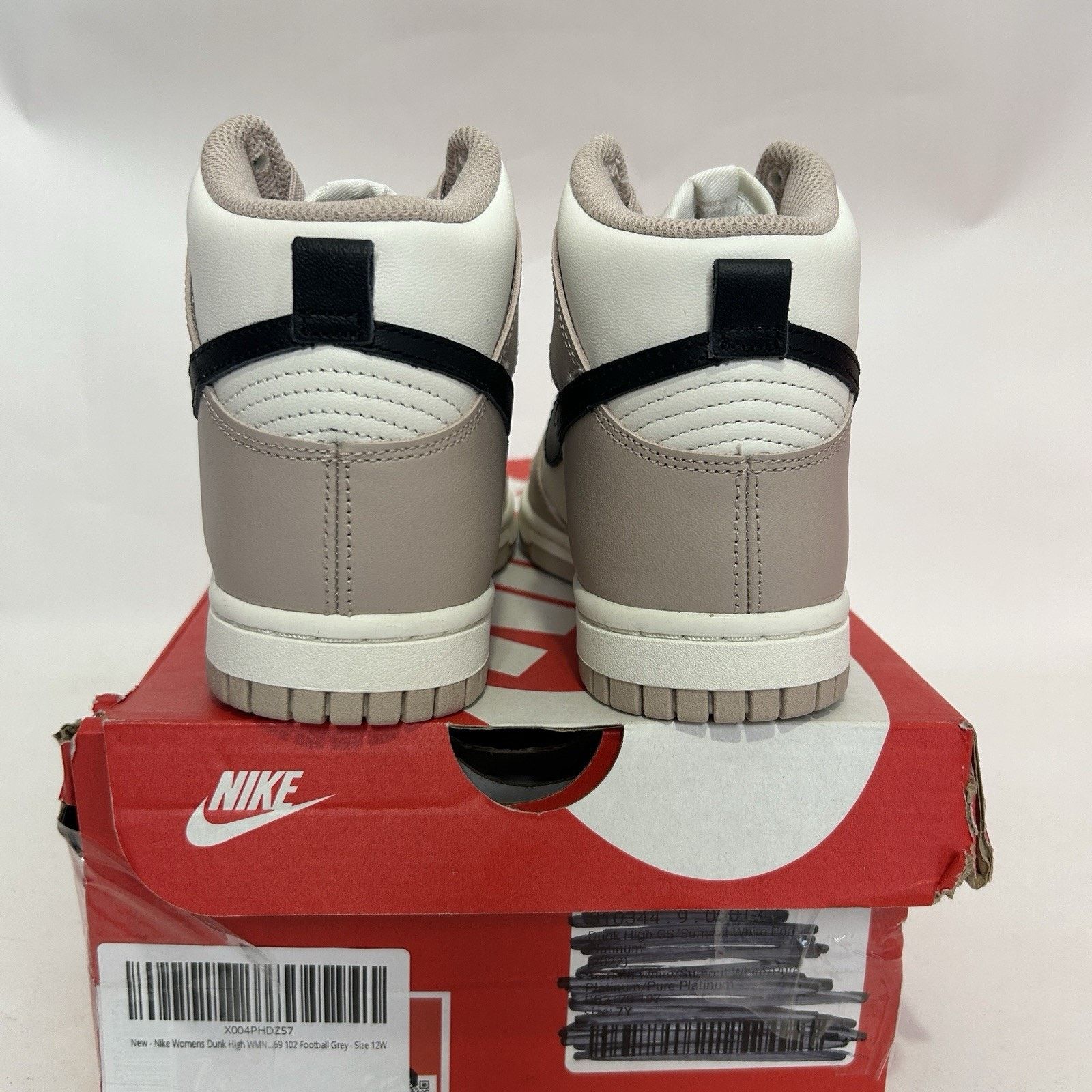 Nike Nike Dunk High WMNS "Fossil Stone Black Sail” DD1869-200 Size US 5.5 / IT 35.5 - 4 Thumbnail