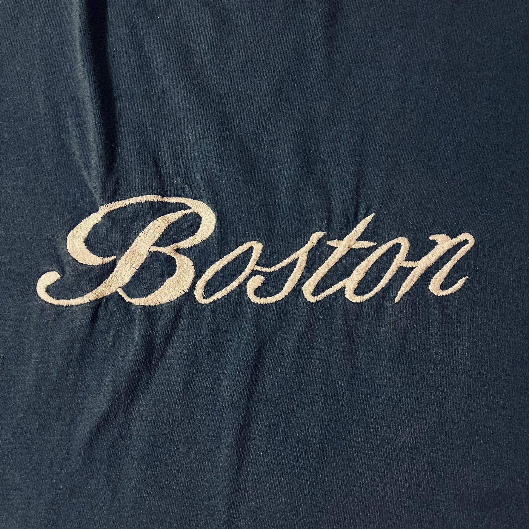 Lee × Vintage VTG 90s Boston Destination Travel Embroidered Simple Tee Size US L / EU 52-54 / 3 - 4 Thumbnail
