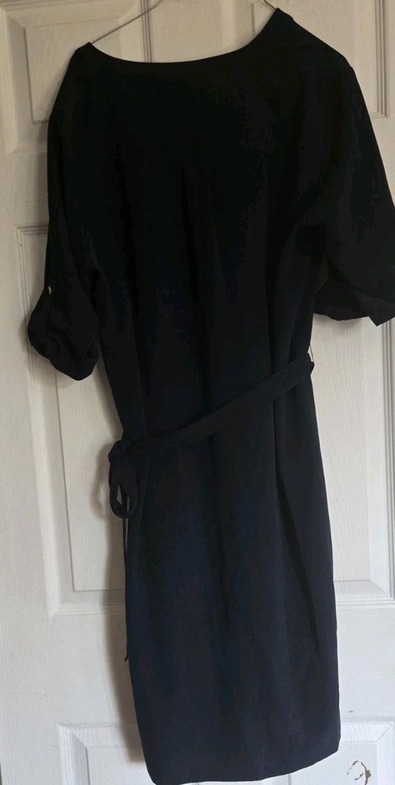 Jones New York Jones New York Belted Black Shirt Dress Womens Size 14 Mid Size XL / US 12-14 / IT 48-50 - 2 Thumbnail