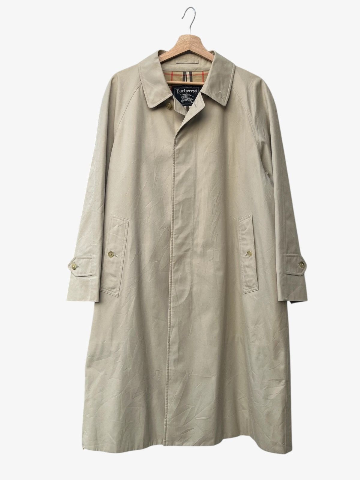 Burberry Vintage Burberrys Nova Check Balmacaan Coat Size US S / EU 44-46 / 1 - 1 Thumbnail