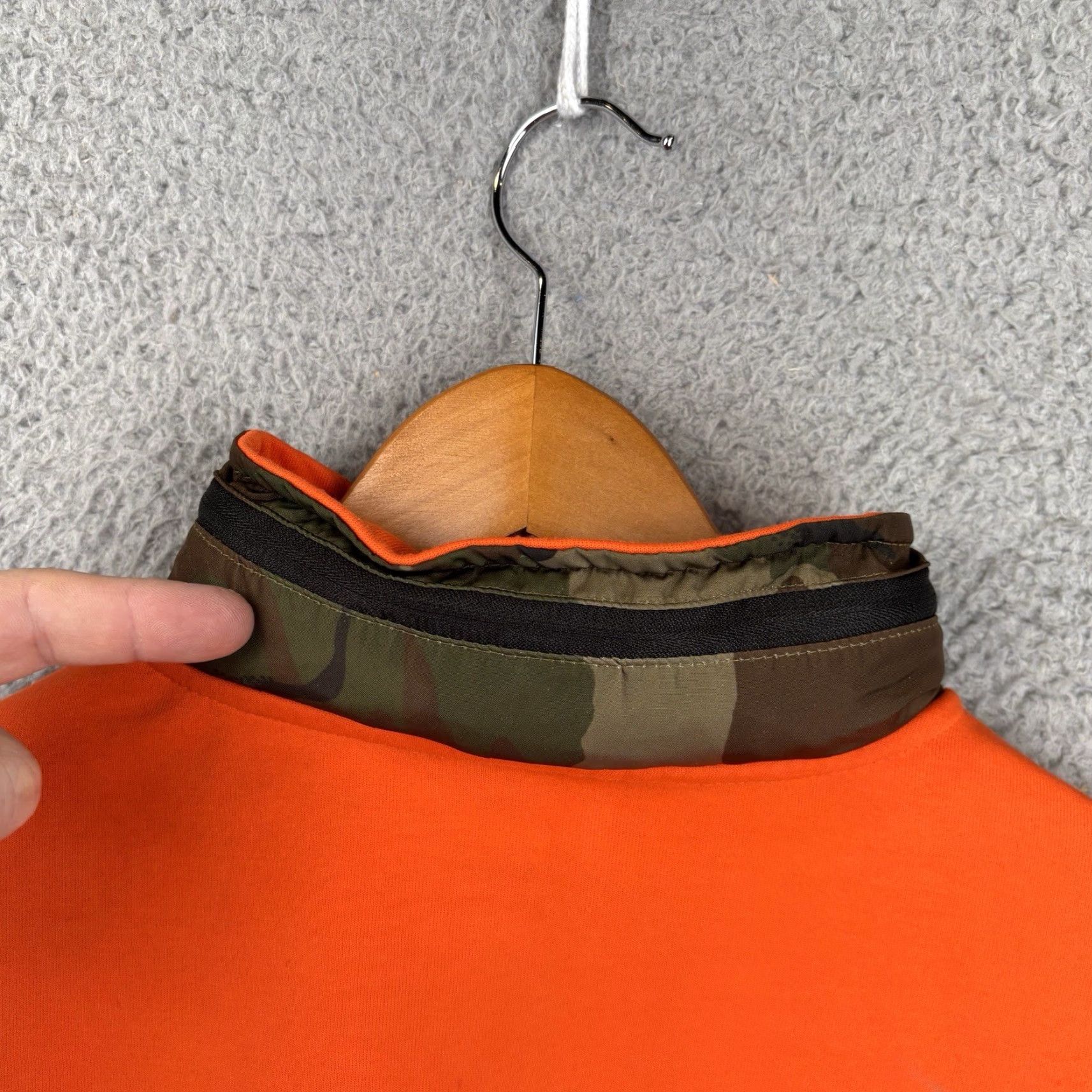 Polo Ralph Lauren Polo Ralph Lauren Polo Ralph Lauren Double Knit Hybrid 1/2 Zip Pullover Mens Small Orange Camo Size US S / EU 44-46 / 1 - 5 Thumbnail