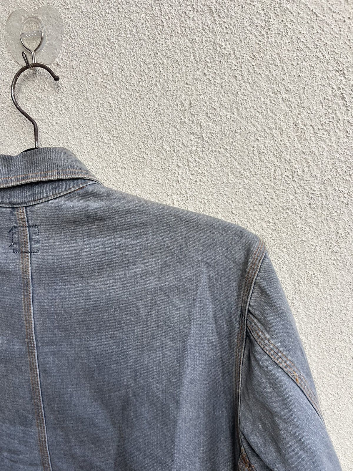 Vintage Vintage 90s Wrangler Blue Bell Muddy Denim Chore Jacket Size US M / EU 48-50 / 2 - 16 Thumbnail