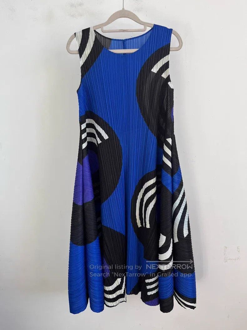 Issey Miyake Issey Miyake Blue Dress Size S / US 4 / IT 40 - 1 Thumbnail