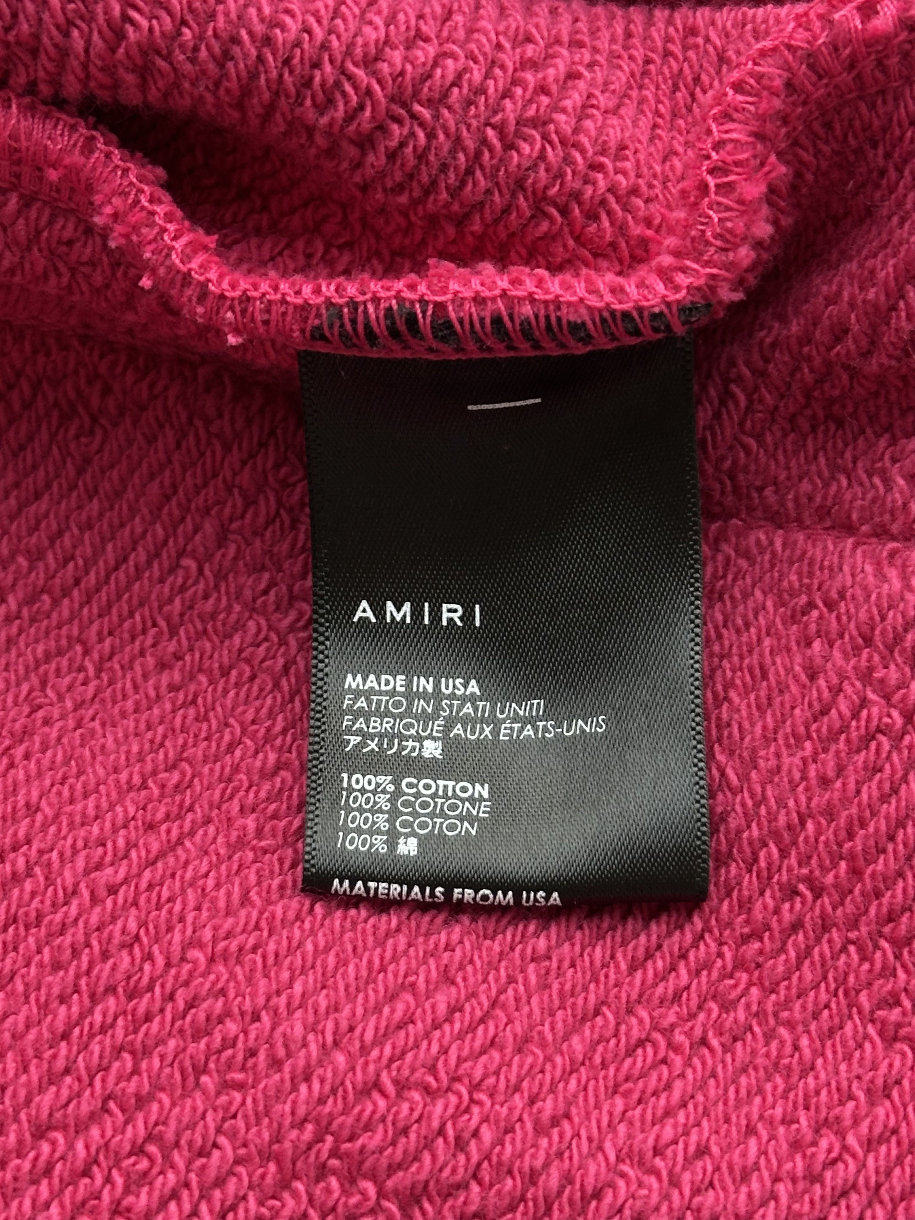 Amiri Amiri Pink & White Core Logo Shorts Size US 34 / EU 50 - 4 Thumbnail