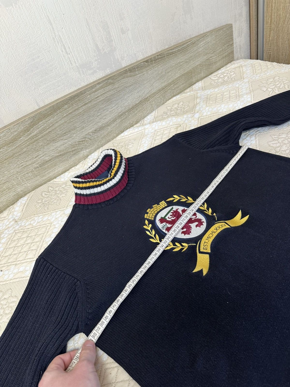 Tommy Hilfiger 🔥 Tommy Hilfiger Big Logo Chief Keef Y2K Sweater Sweatshirt Size US M / EU 48-50 / 2 - 5 Thumbnail