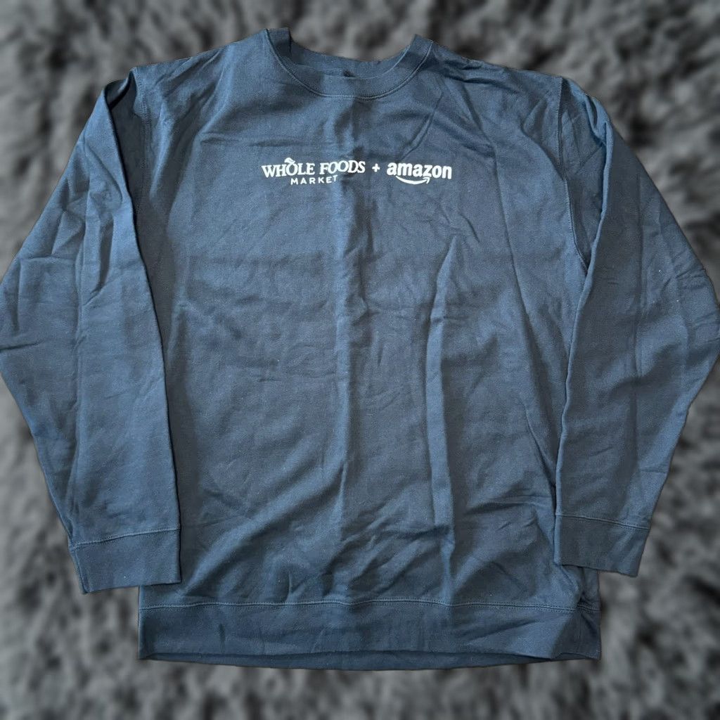 Market VINTAGE Whole Foods Market Sweatshirt Mens 2XL Black Crewneck Grocery New Size US XXL / EU 58 / 5 - 1 Thumbnail
