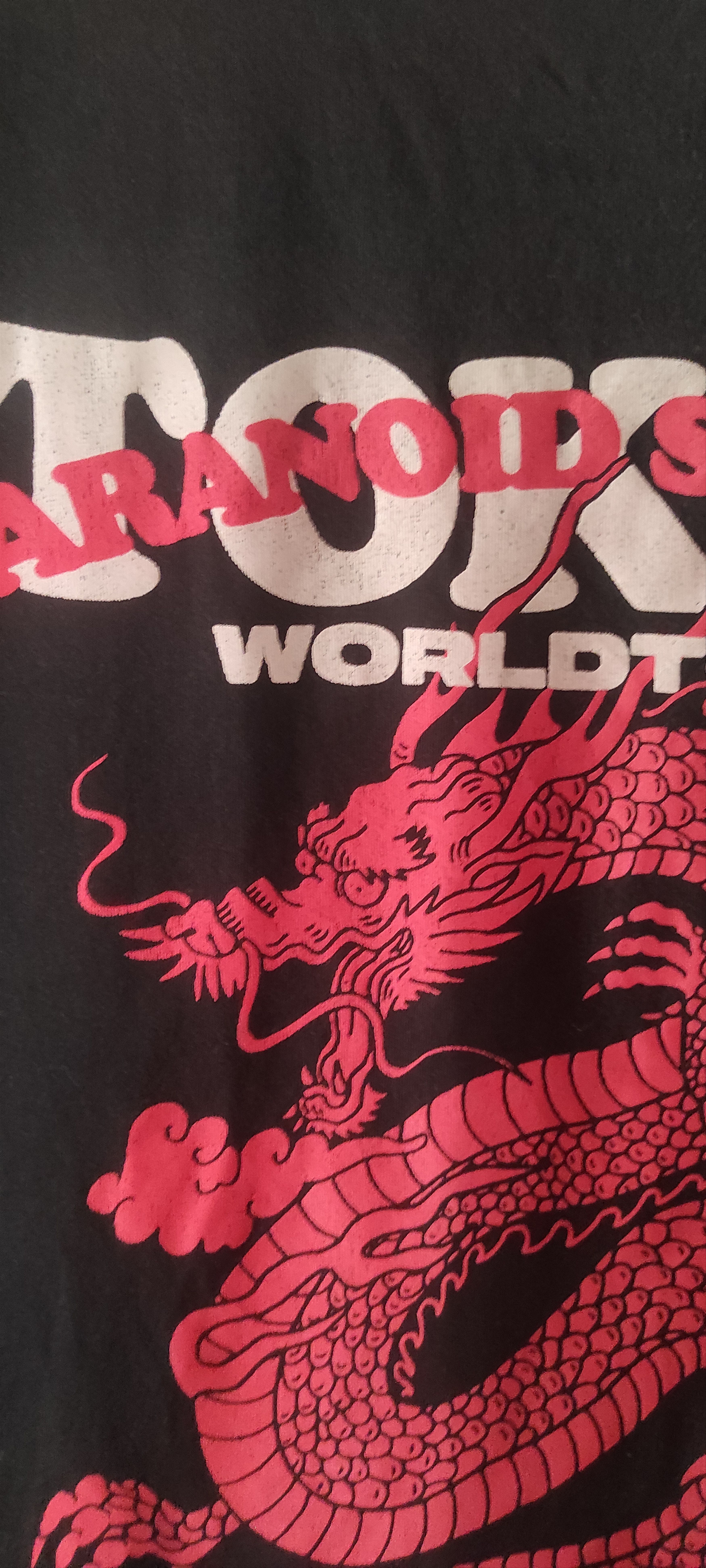 Japanese Brand × Vintage Black Squad 1995 Tokyo World Tour Paranoid Society Japan Tee Size US XXL / EU 58 / 5 - 11 Thumbnail