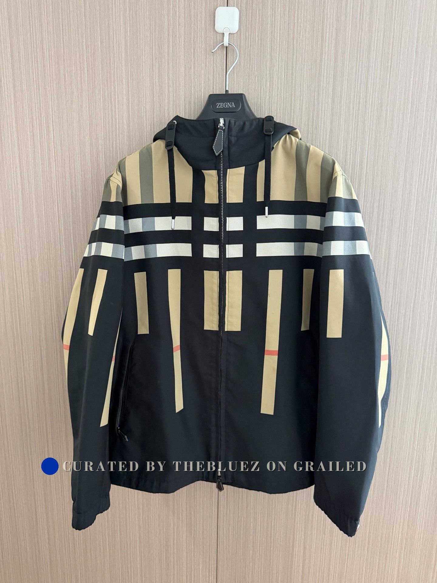 Burberry Burberry Check Hooded Zip Jacket Size US L / EU 52-54 / 3 - 1 Thumbnail
