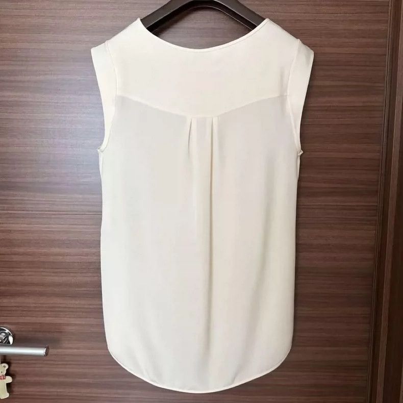 Loro Piana LORO PIANA Silk sleeveless blouse Size XS / US 0-2 / IT 36-38 - 6 Thumbnail