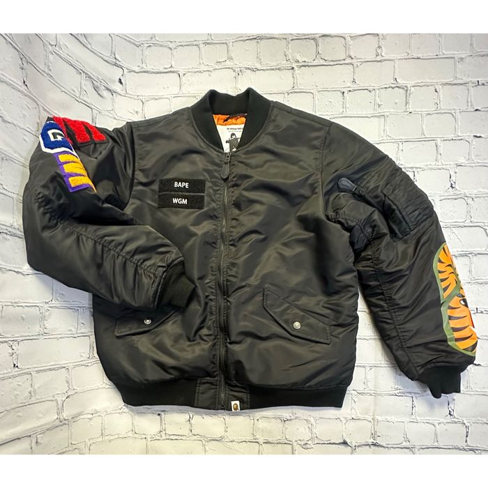 Bape Shark Loose Fit MA-1 Jacket | Grailed