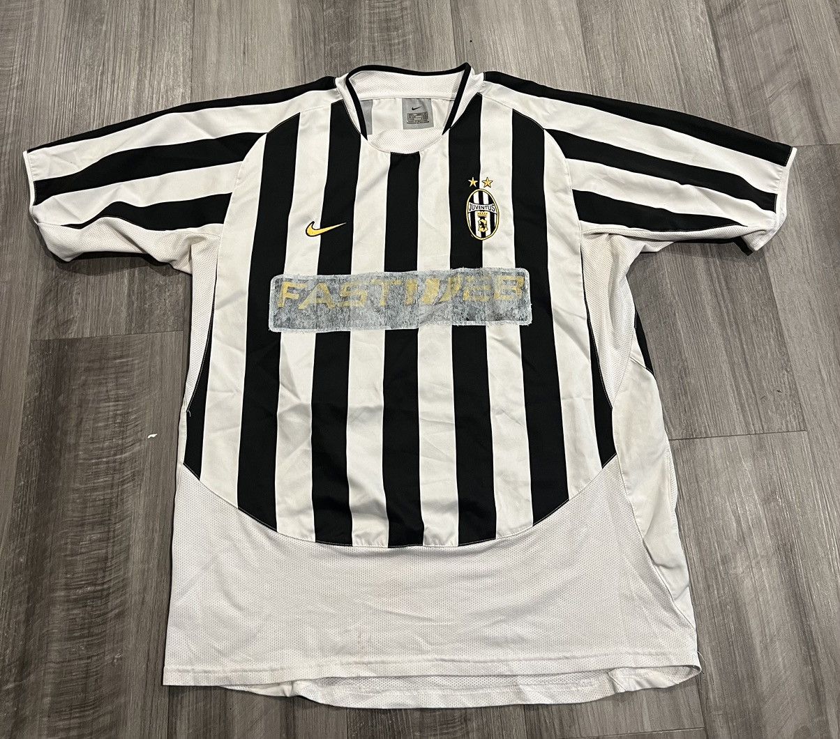 Size Large 03-04 Vintage Nike Juventus Fastweb Soccer Jersey