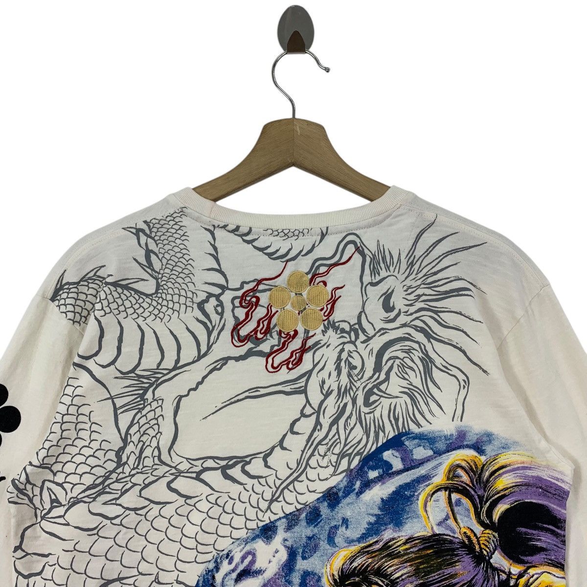 Japanese Brand Vintage BULLET NOISE dragon overprint sukajan longsleeve tee Size US M / EU 48-50 / 2 - 10 Thumbnail