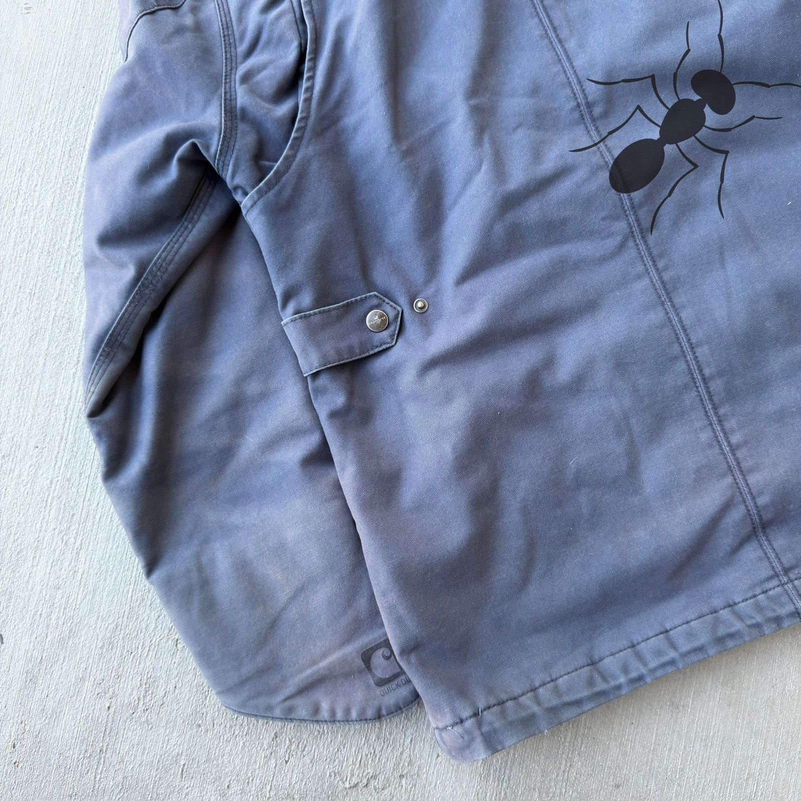 Carhartt × Vintage Carhartt faded blue hooded work wear jacket Size US S / EU 44-46 / 1 - 8 Thumbnail