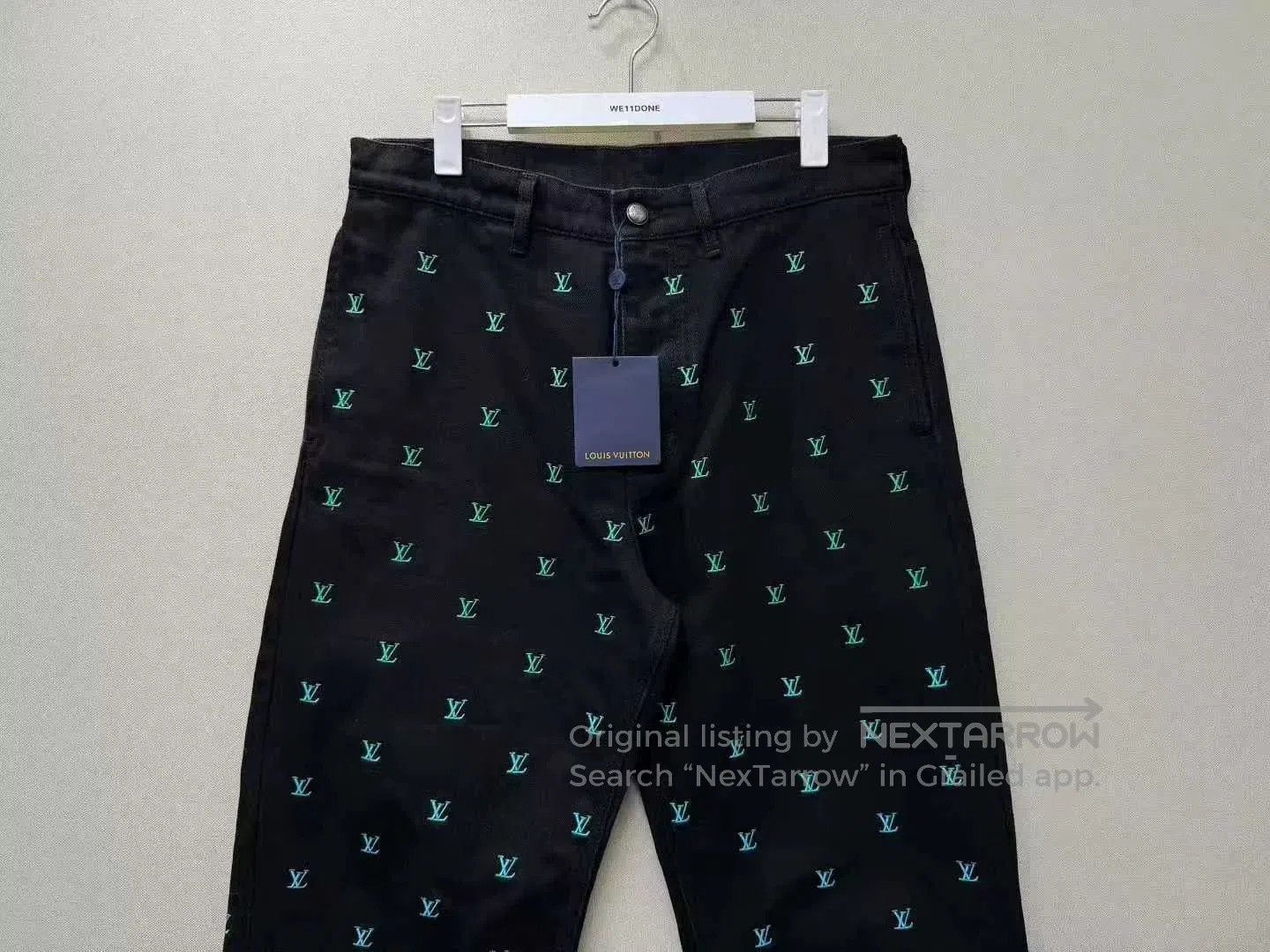 Louis Vuitton louis vuitton embroidered logo denim pants. Size US 32 / EU 48 - 2 Thumbnail