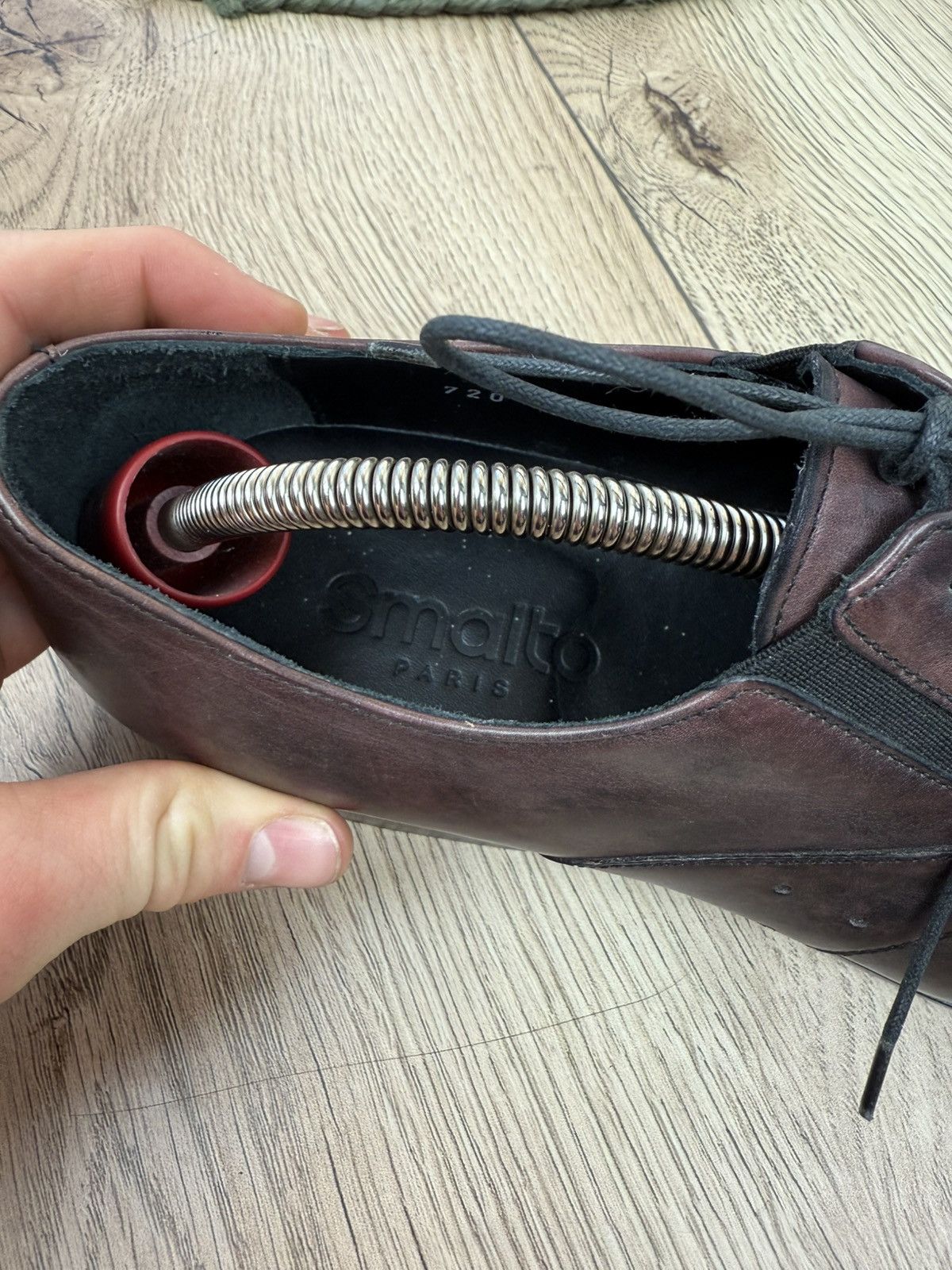 Francesco Smalto × Vintage Francesco Smalto Brown Derby Oxford Leather Shoes Size US 9 / EU 42 - 7 Thumbnail