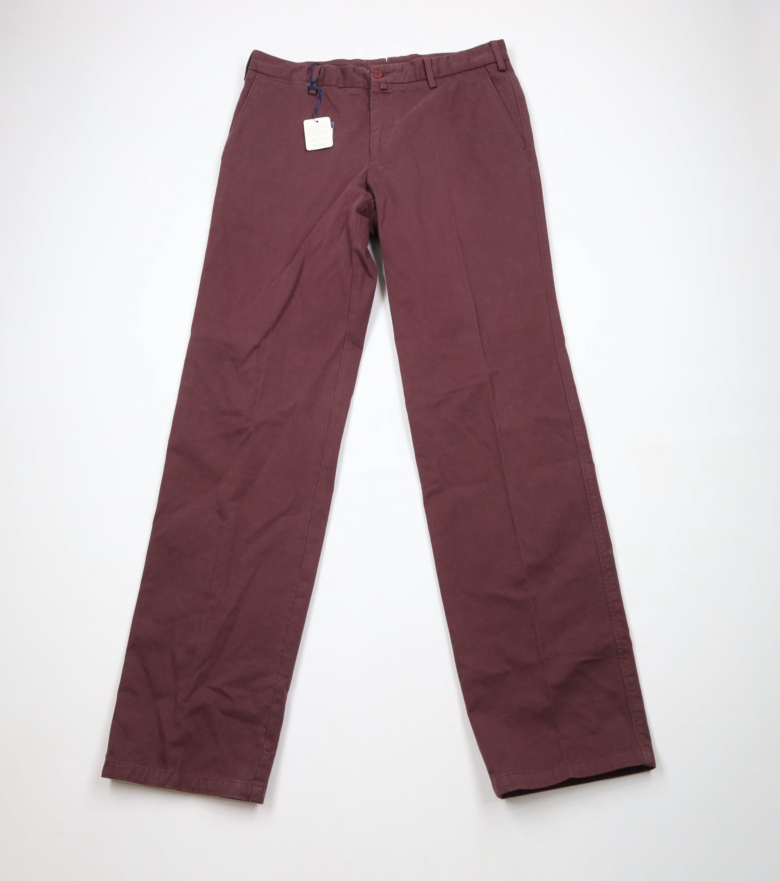 Faconnable × Vintage New Faconnable Straight Leg Heavy Cotton Chino Pants Slacks Size US 34 / EU 50 - 1 Thumbnail