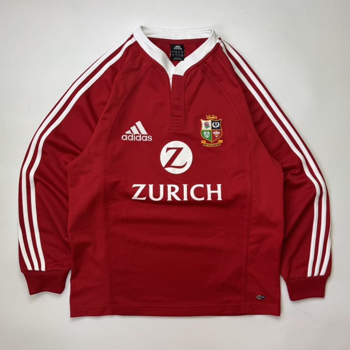 Adidas Vintage British And Irish Lions Long Sleeve Rugby Jersey Size US S / EU 44-46 / 1 - 1 Thumbnail
