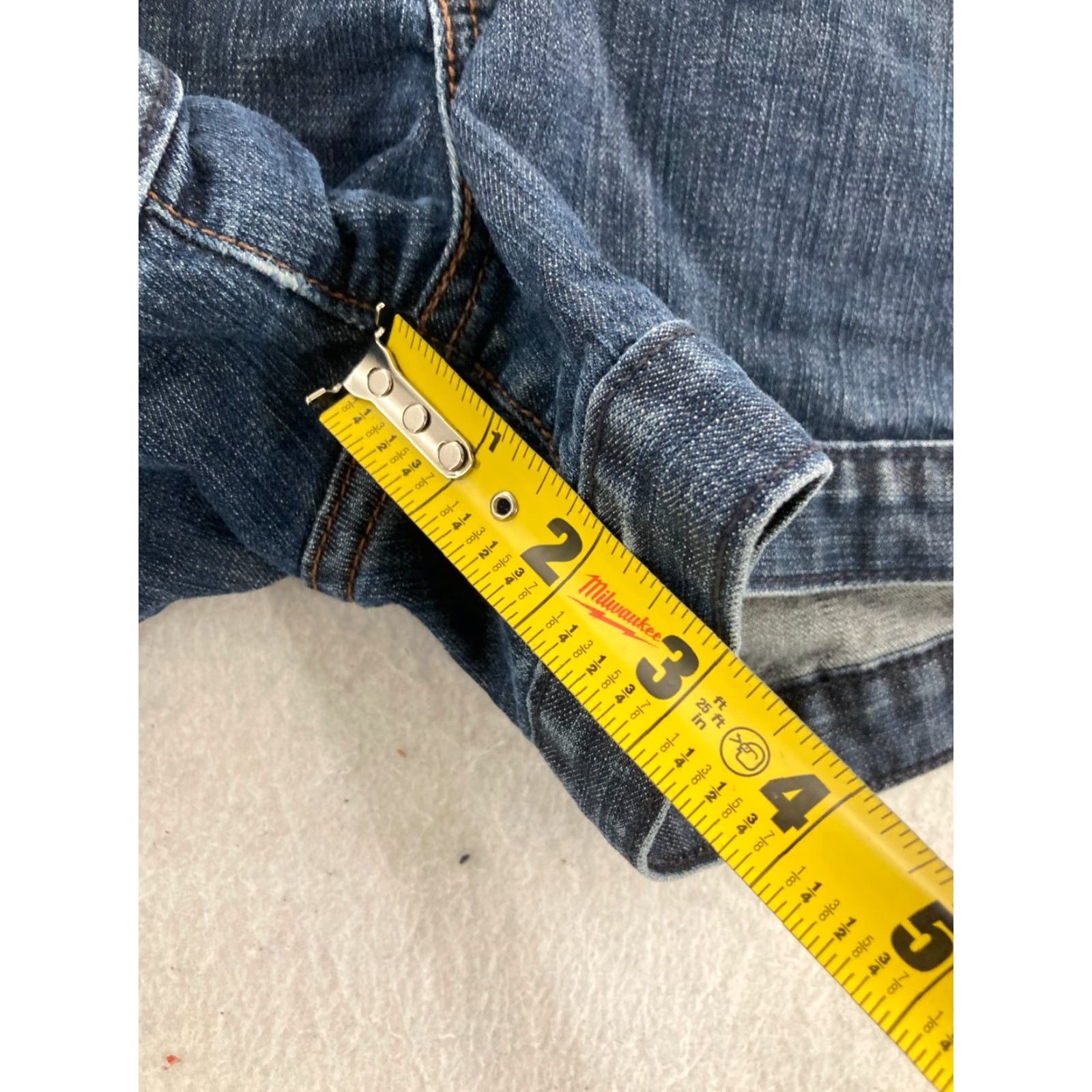 Levi's Levi's Shorts Womens 2 Blue Jean Mid Rise Stretch Shor ts Size 26" / US 2 / IT 38 - 5 Thumbnail