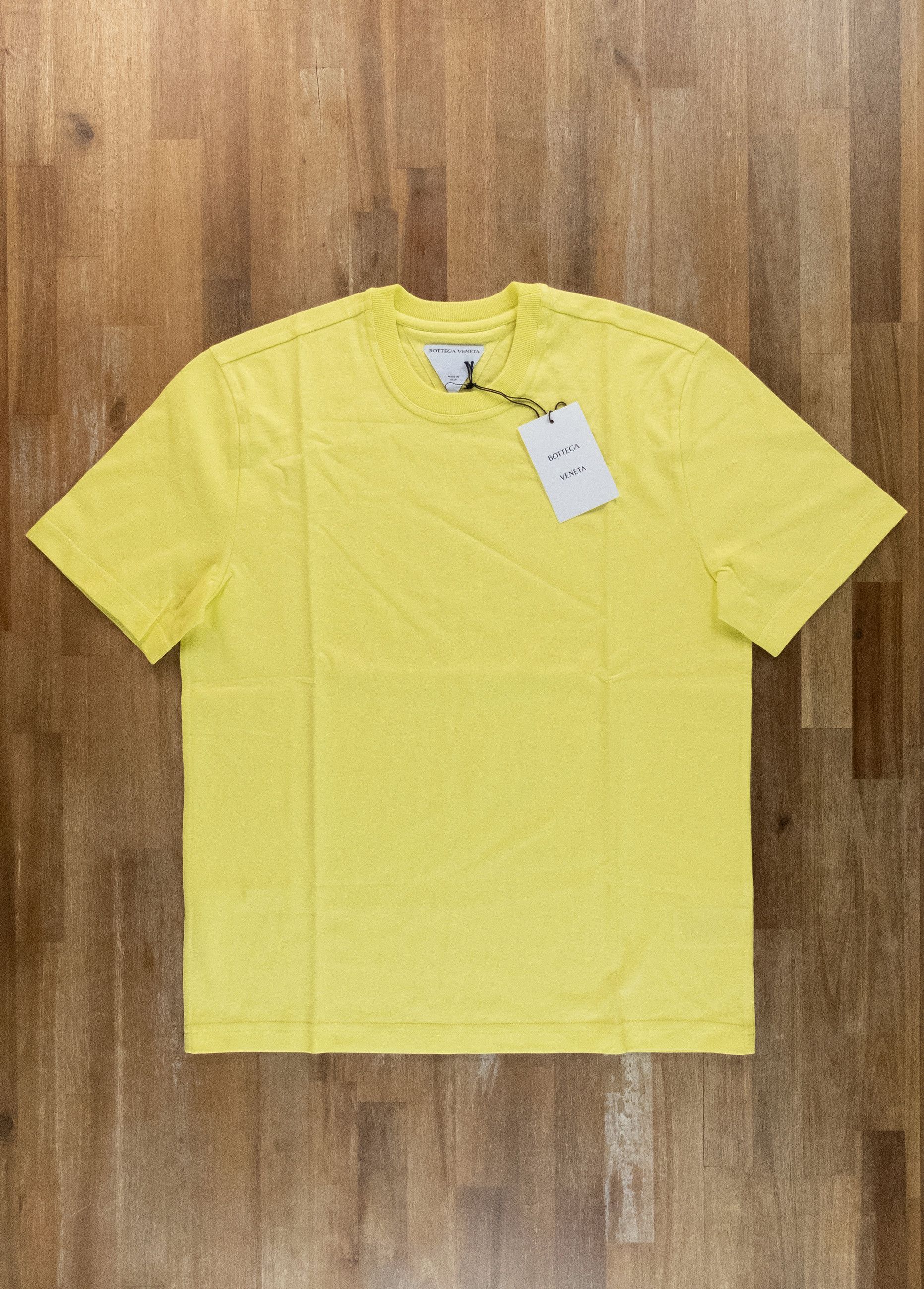 Bottega Veneta BOTTEGA VENETA Sunrise solid yellow cotton t-shirt Medium q Size US M / EU 48-50 / 2 - 1 Thumbnail