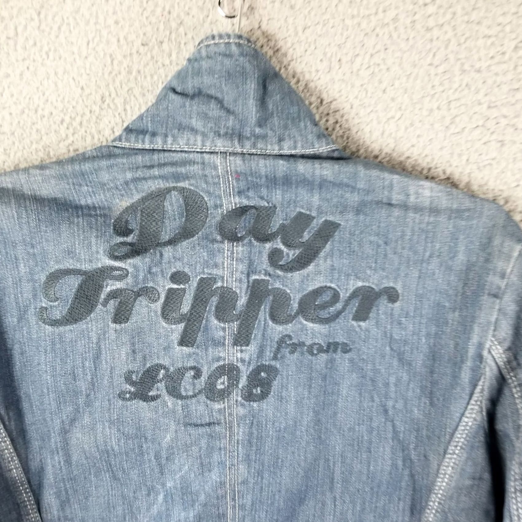 Vintage Lee Cooper Denim Jacket S Motorcycle Jacket Unisex Adults Black Vintage Coat Hip Hop 90s Theme Size US S / EU 44-46 / 1 - 7 Thumbnail